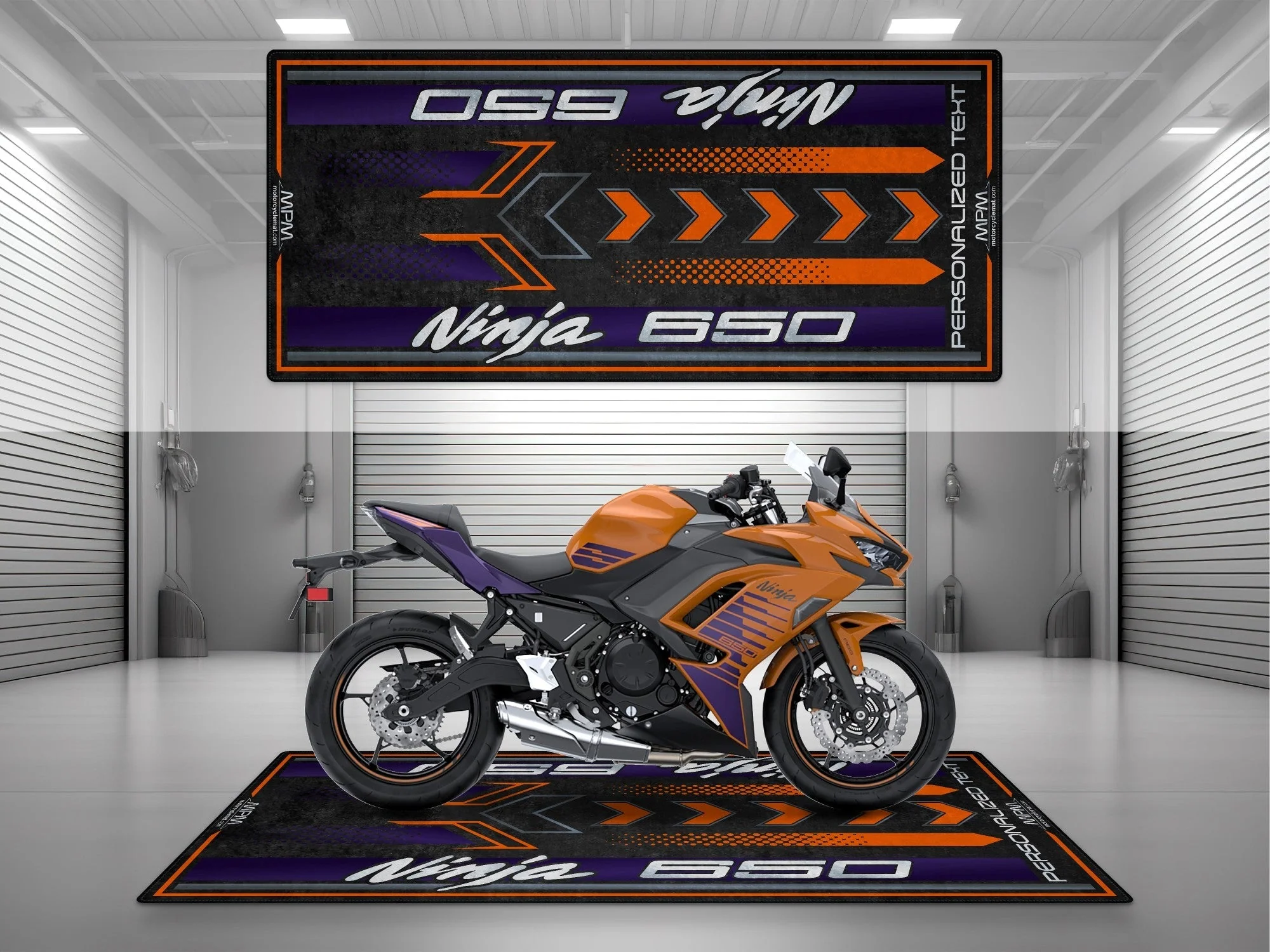 Designed Pit Mat for Kawasaki Ninja 650 Motorcycle - MM7388 - Image 3