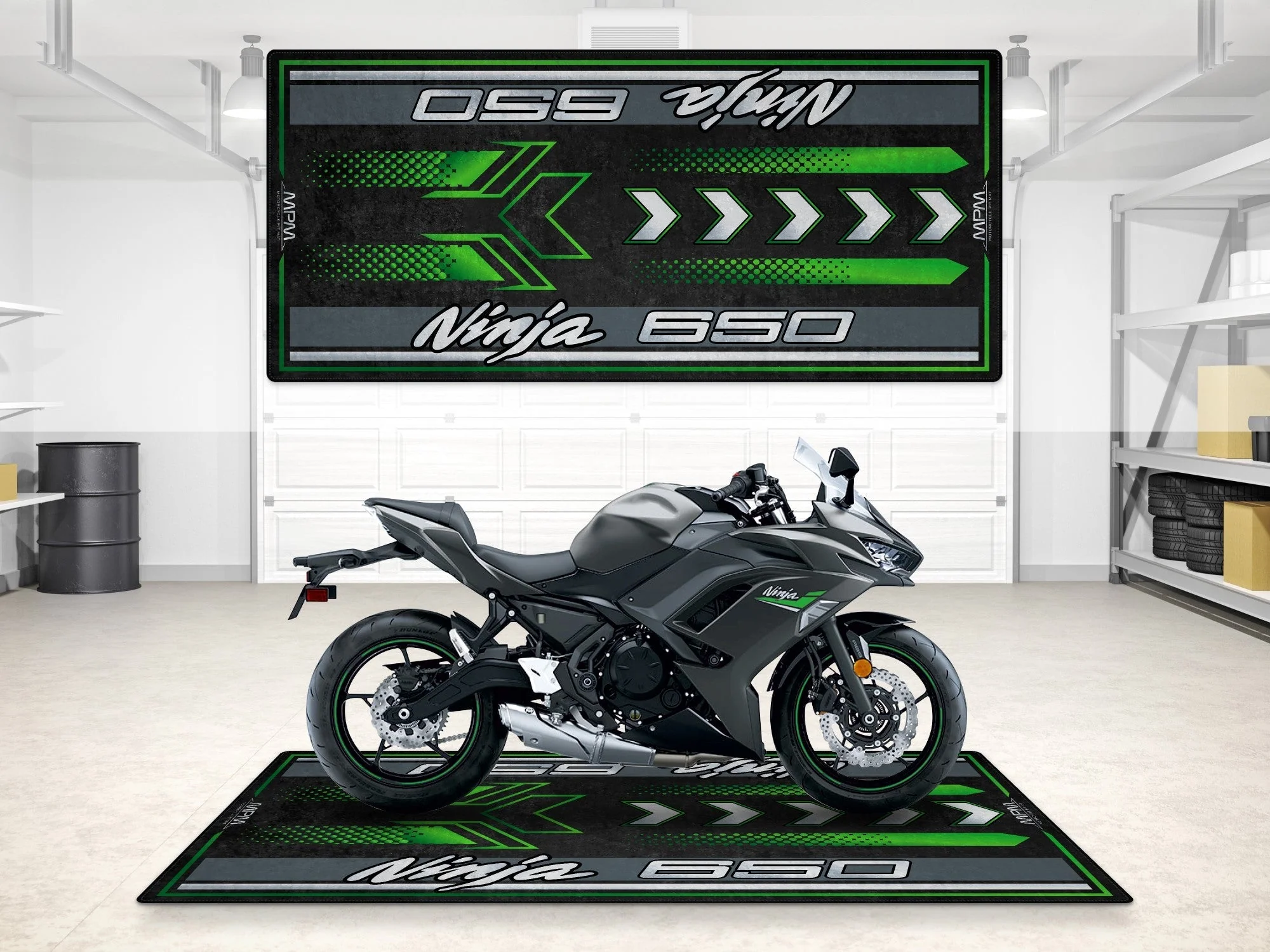Designed Pit Mat for Kawasaki Ninja 650 Motorcycle - MM7388 - Image 9