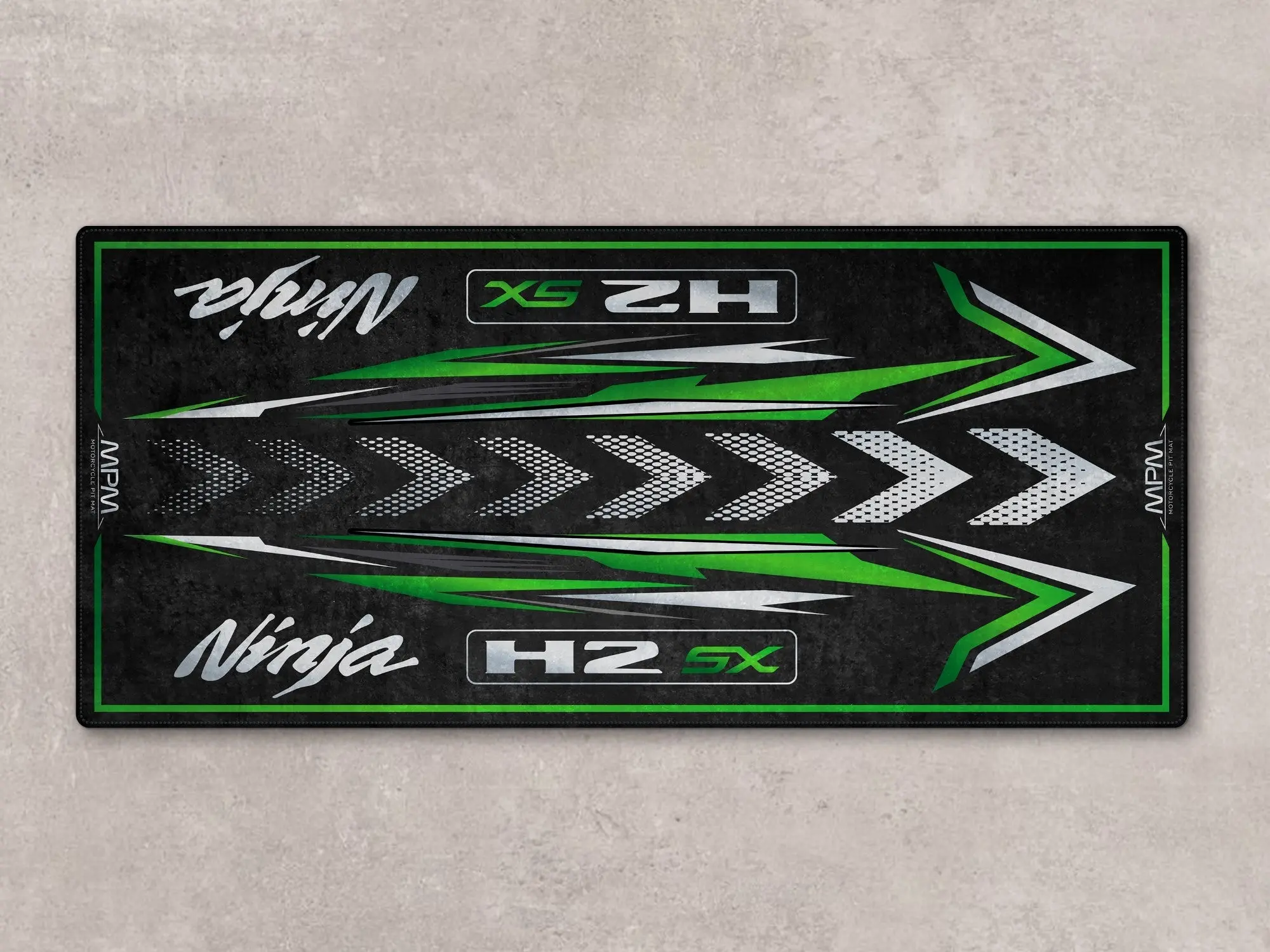Designed Pit Mat for Kawasaki Ninja H2 SX Motorcycle - MM7404 - Image 2