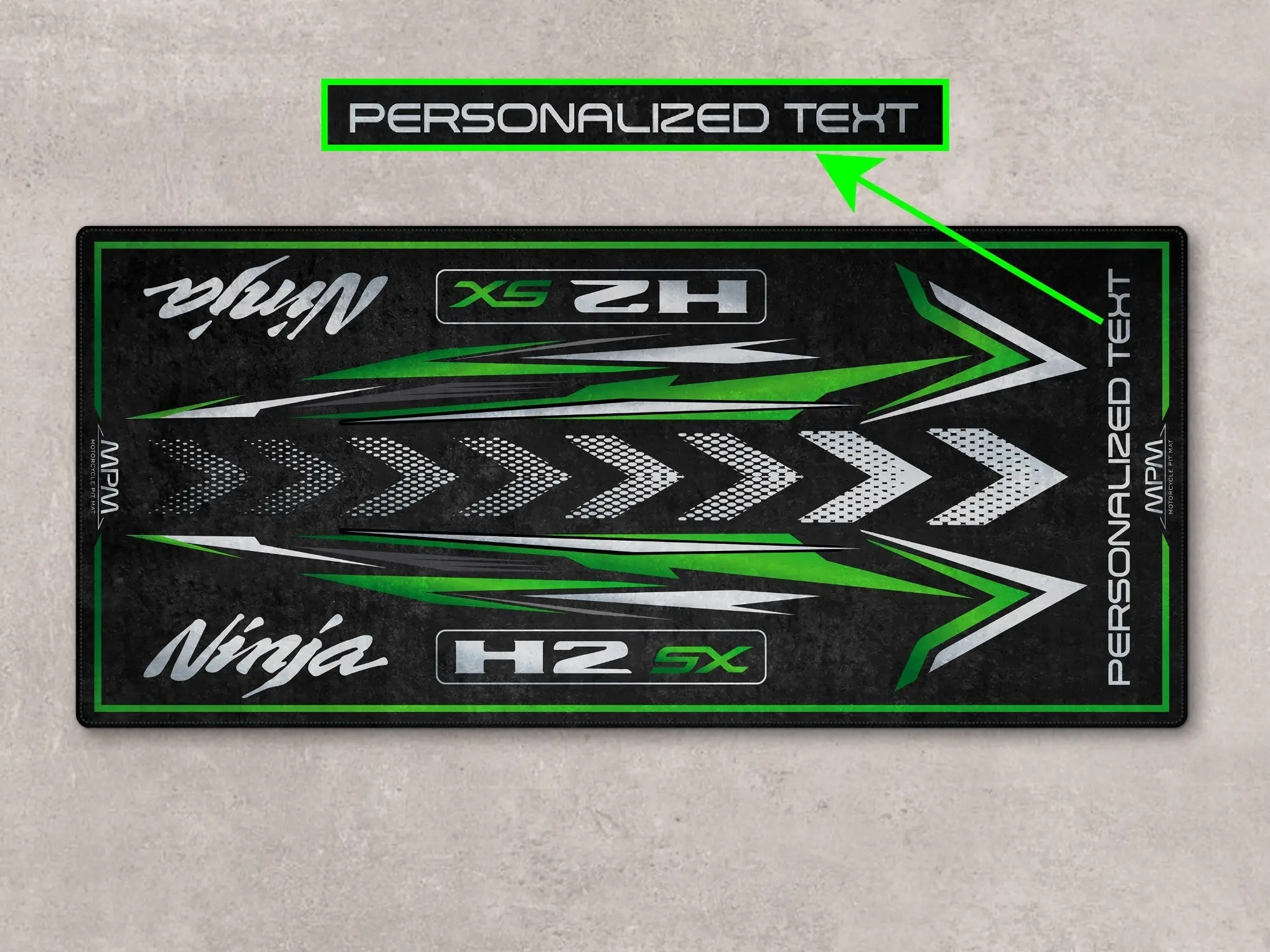 Designed Pit Mat for Kawasaki Ninja H2 SX Motorcycle - MM7404 - Image 4