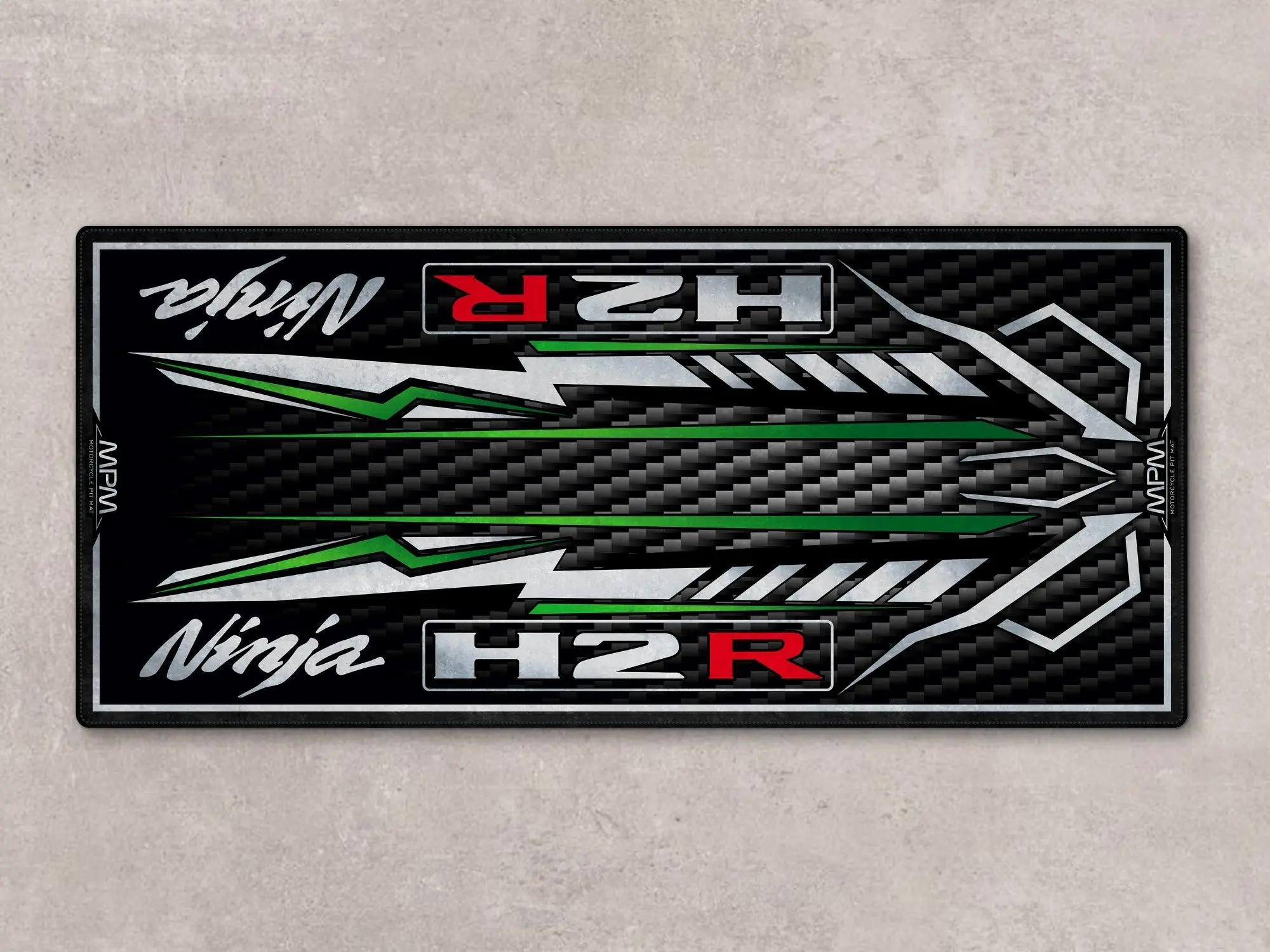 Designed Pit Mat for Kawasaki Ninja H2R Motorcycle - MM7407 - Image 2