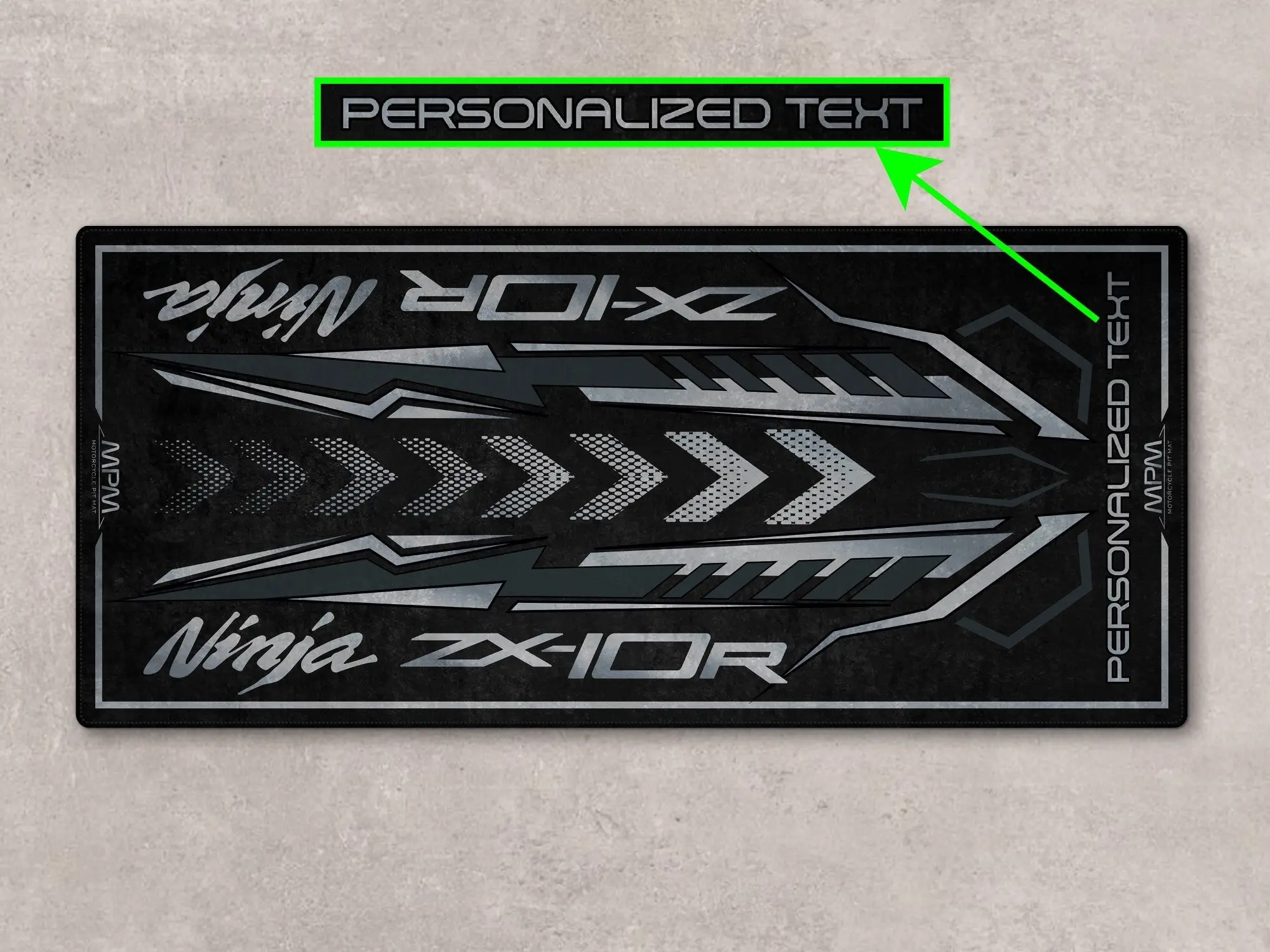 Designed Pit Mat for Kawasaki Ninja ZX-10R 2024 Motorcycle - MM7398 - Image 4