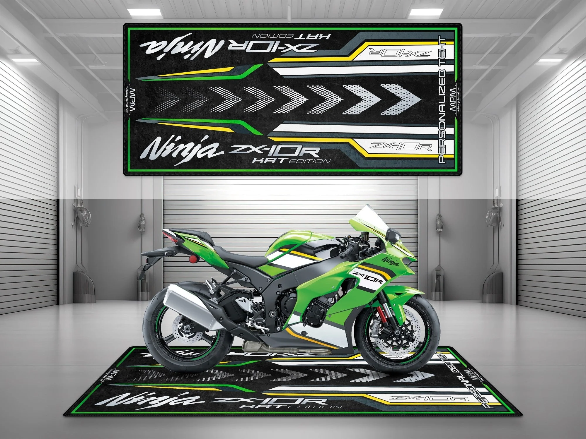 Designed Pit Mat for Kawasaki Ninja ZX-10R KRT Edition Motorcycle - MM7399 - Image 3