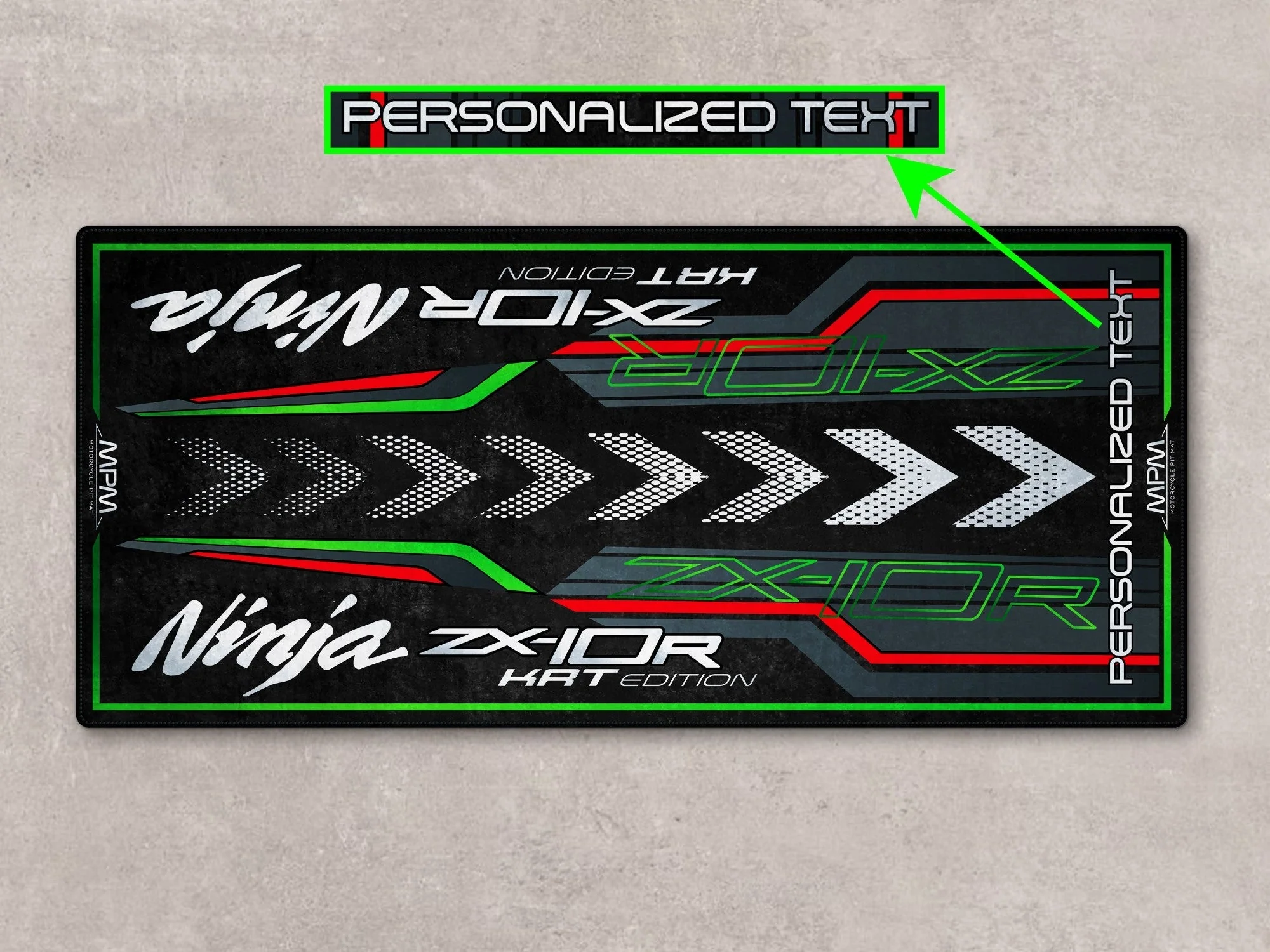 Designed Pit Mat for Kawasaki Ninja ZX-10R KRT Edition Motorcycle - MM7399 - Image 8