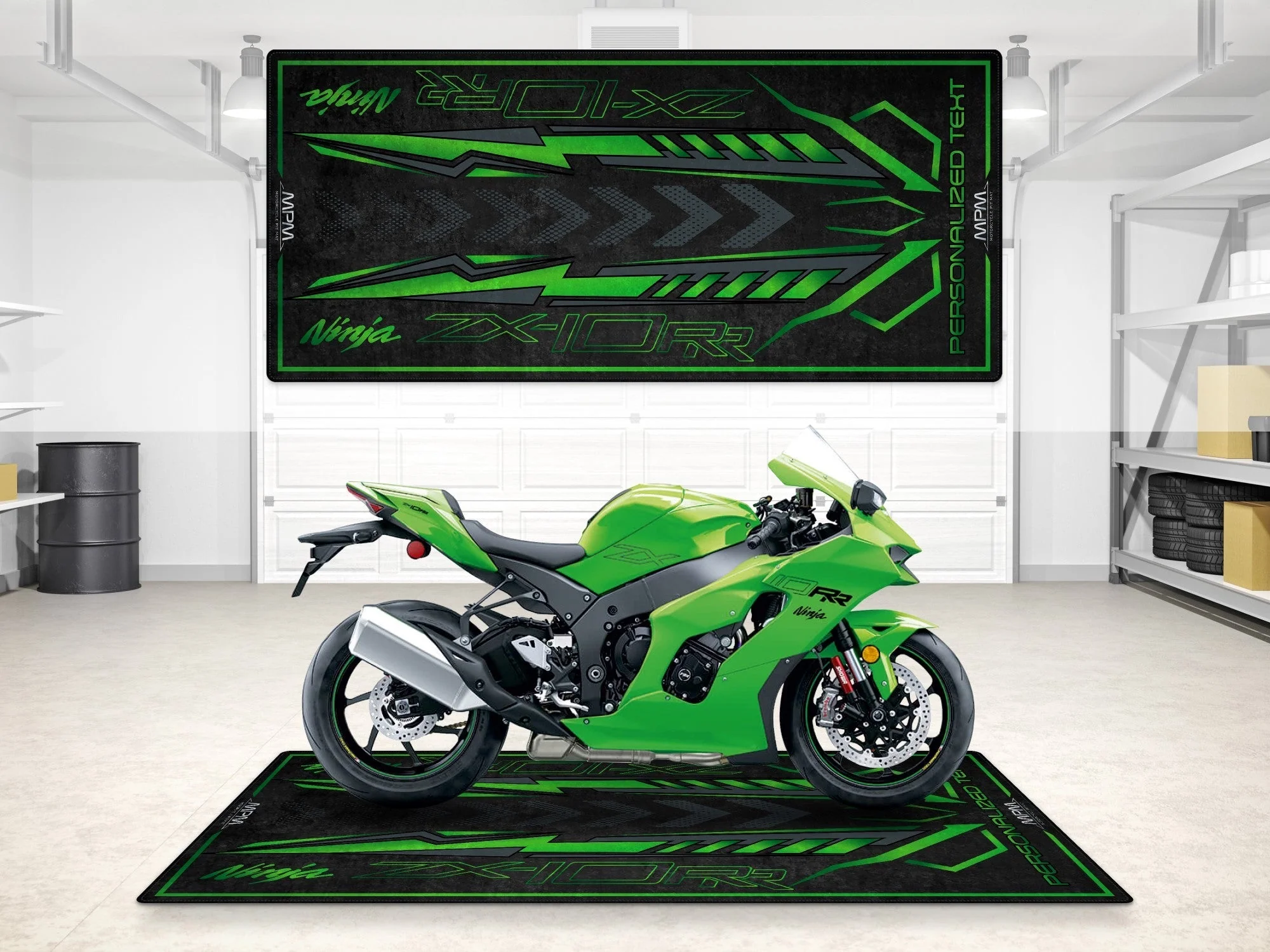 Designed Pit Mat for Kawasaki Ninja ZX-10RR 2024 Motorcycle - MM7401 - Image 7