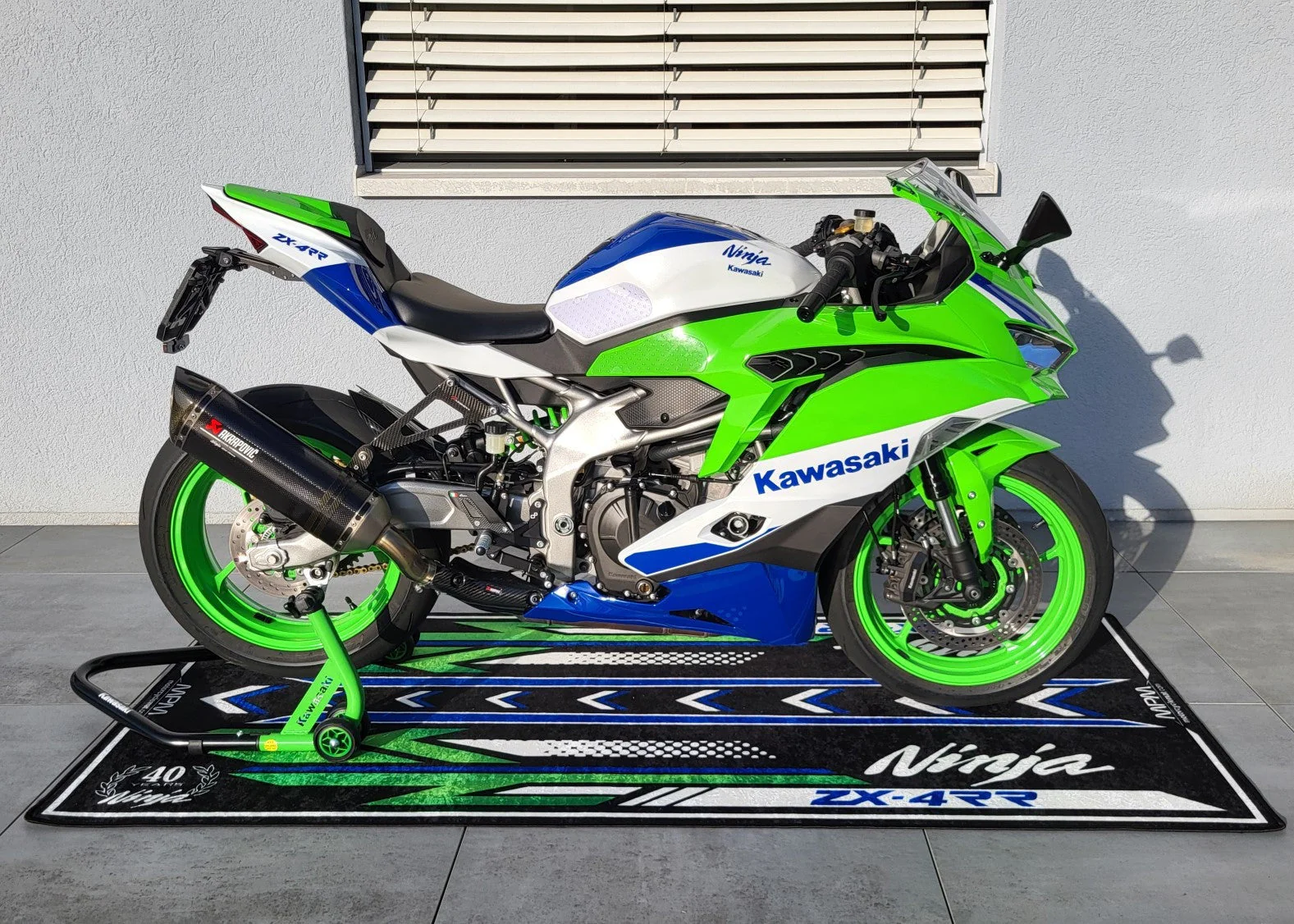 Designed Pit Mat for Kawasaki Ninja ZX-4RR 40th Anniversary Motorcycle - MM7394 - Image 5