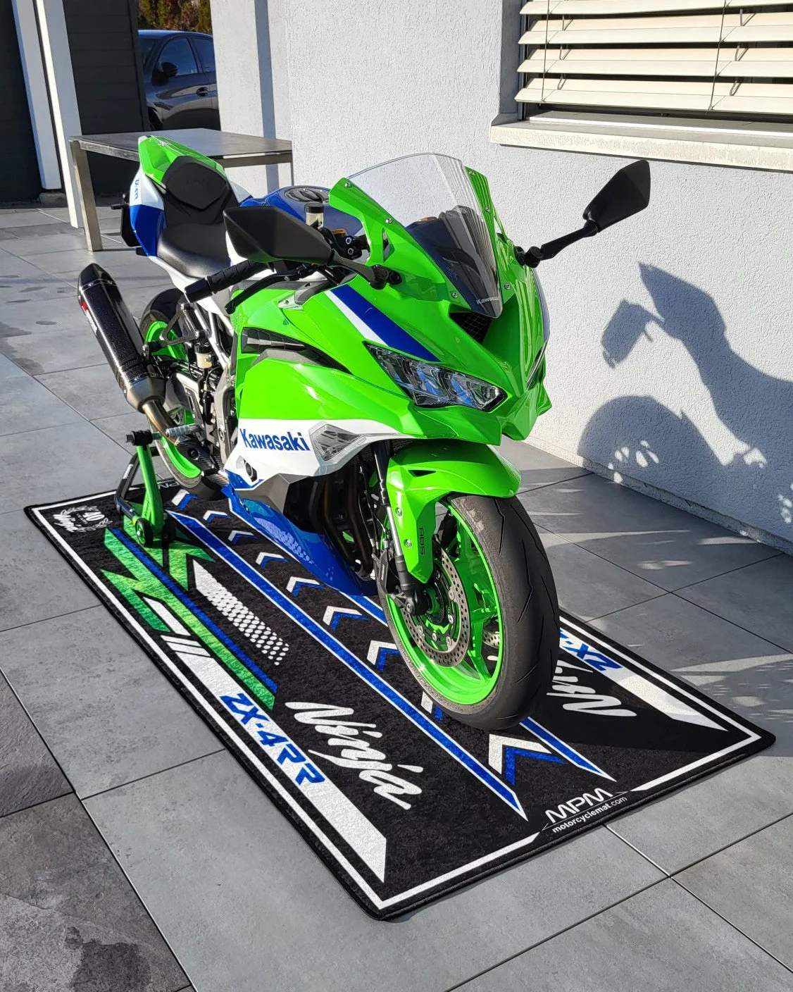 Designed Pit Mat for Kawasaki Ninja ZX-4RR 40th Anniversary Motorcycle - MM7394 - Image 6