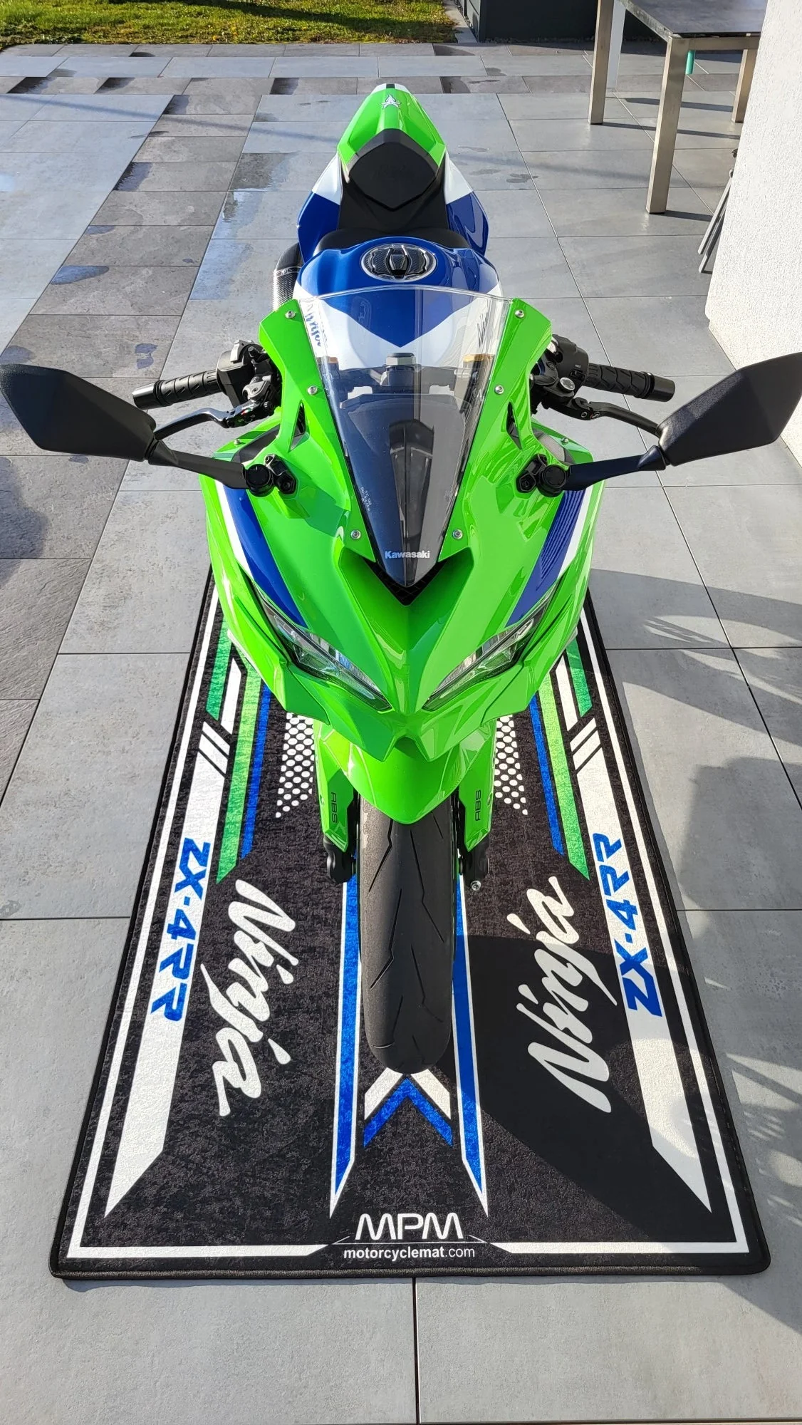 Designed Pit Mat for Kawasaki Ninja ZX-4RR 40th Anniversary Motorcycle - MM7394 - Image 7