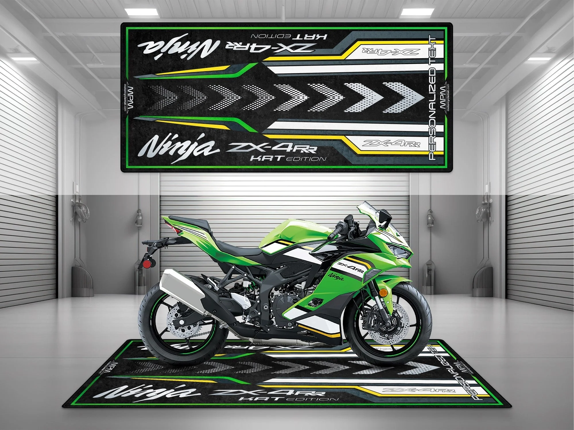 Designed Pit Mat for Kawasaki Ninja ZX-4RR KRT Edition Motorcycle - MM7393 - Image 3