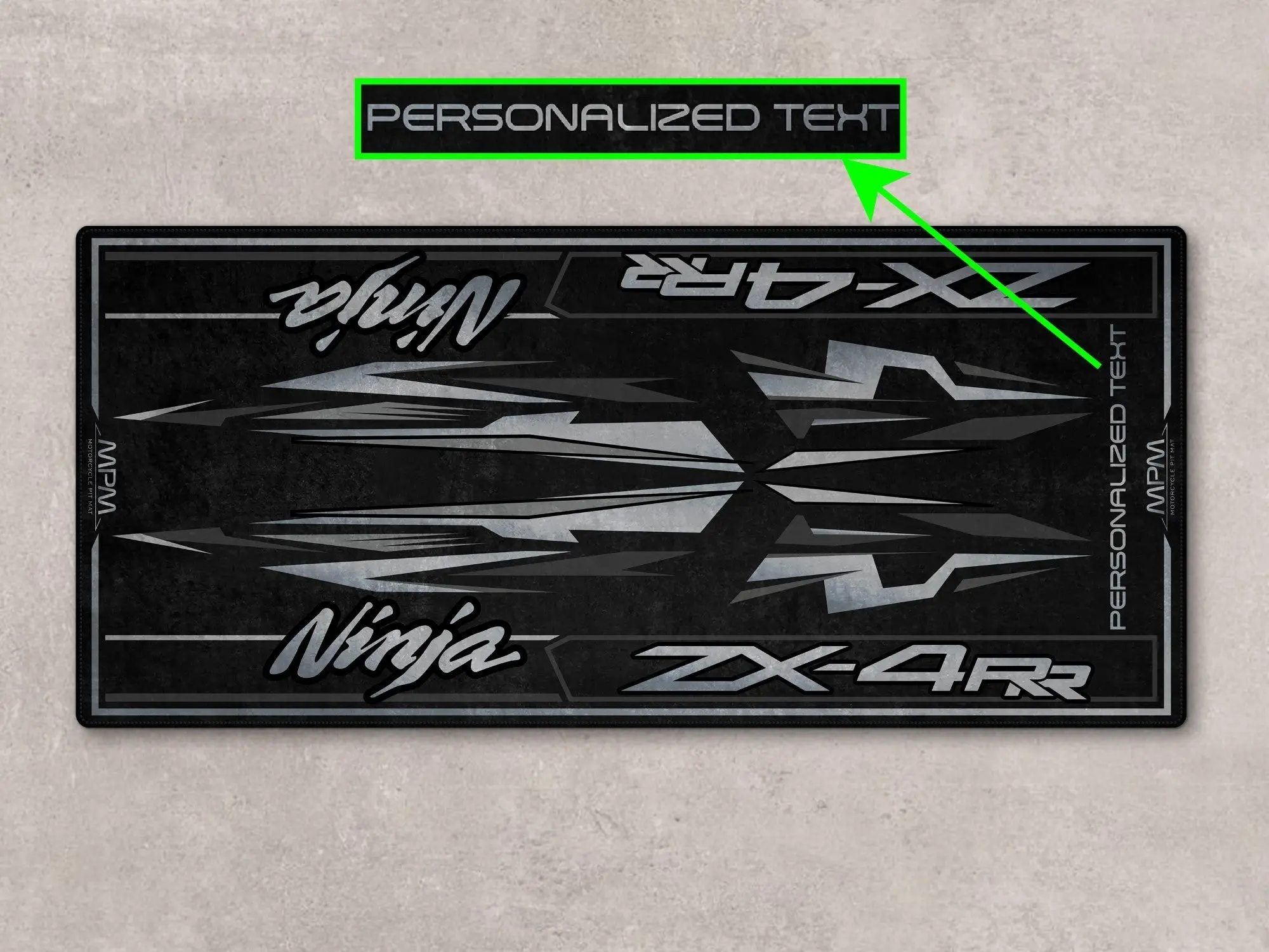 Designed Pit Mat for Kawasaki Ninja ZX-4RR Motorcycle - MM7392 - Image 4