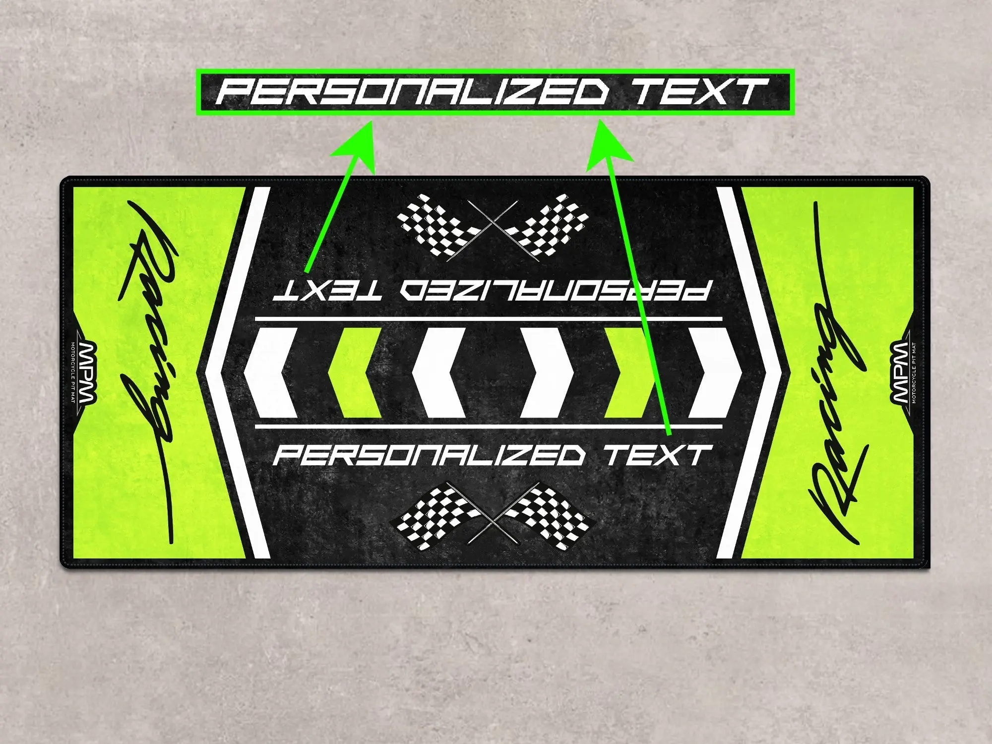 Designed Pit Mat for Kawasaki Racing Motorcycle - MM7135 - Image 4