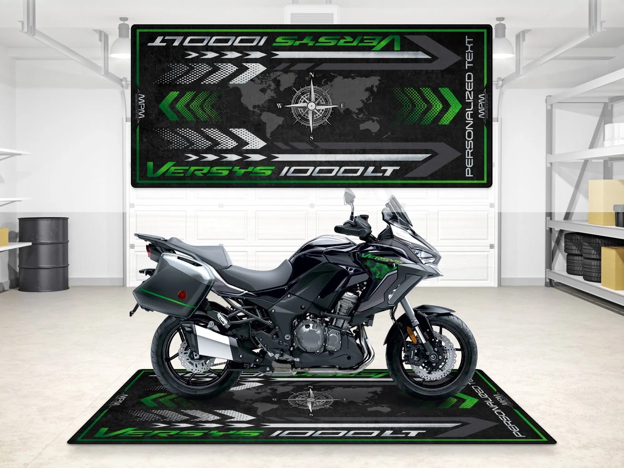 Designed Pit Mat for Kawasaki Versys 1000 SE LT+ Motorcycle - MM7421 - Image 3