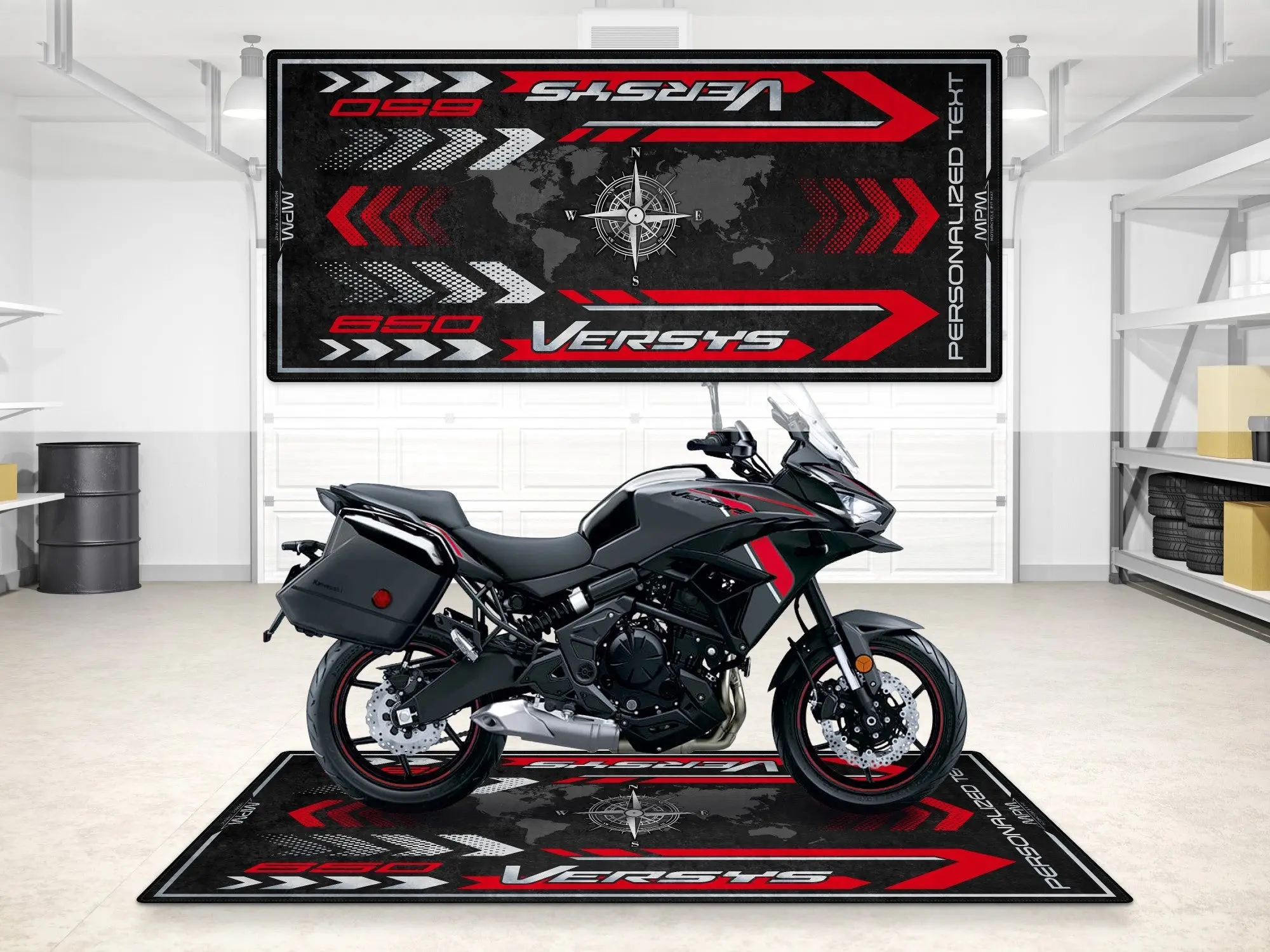 Designed Pit Mat for Kawasaki Versys 650 LT Motorcycle - MM7420 - Image 3