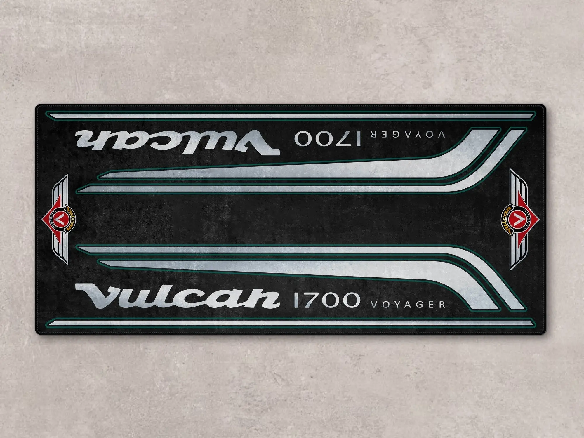 Designed Pit Mat for Kawasaki Vulcan 1700 Voyager Motorcycle - MM7430 - Image 2