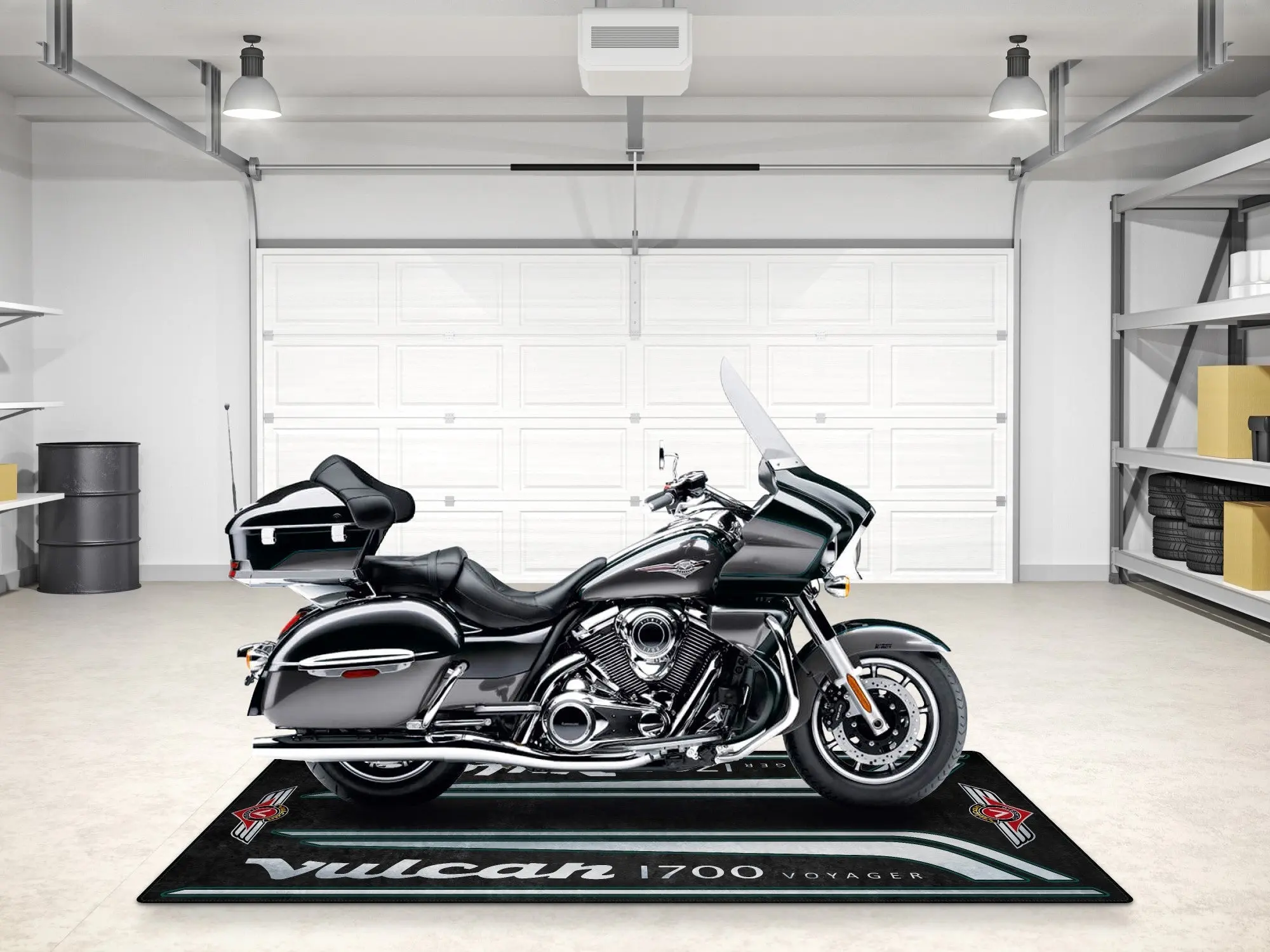 Designed Pit Mat for Kawasaki Vulcan 1700 Voyager Motorcycle - MM7430 - Image 5