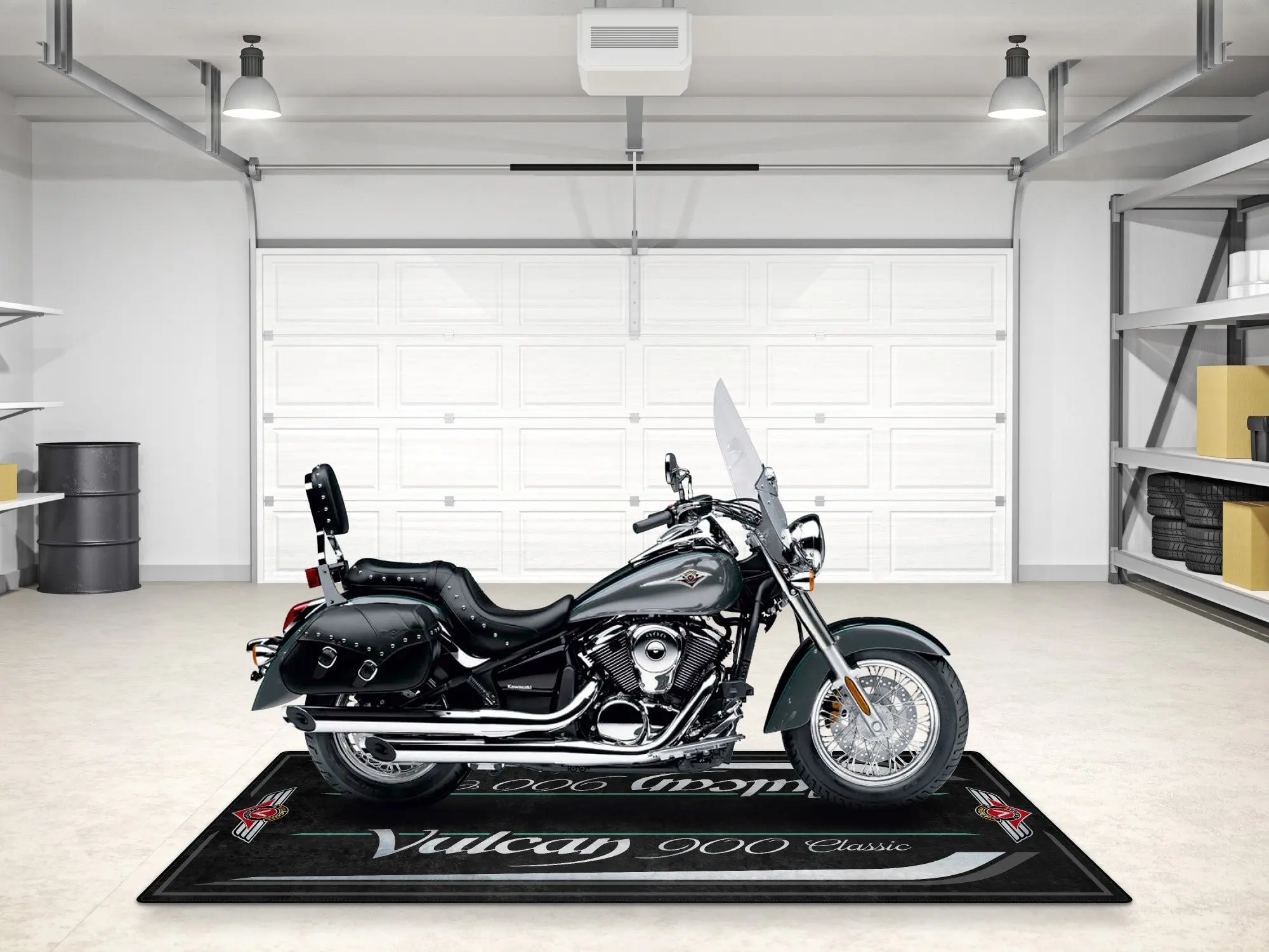Designed Pit Mat for Kawasaki Vulcan 900 Classic LT Motorcycle - MM7428 - Image 5