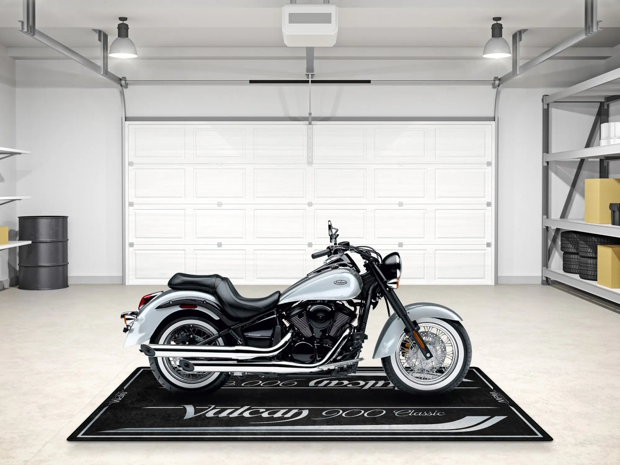 Designed Pit Mat for Kawasaki Vulcan 900 Classic Motorcycle - MM7426 - Image 5