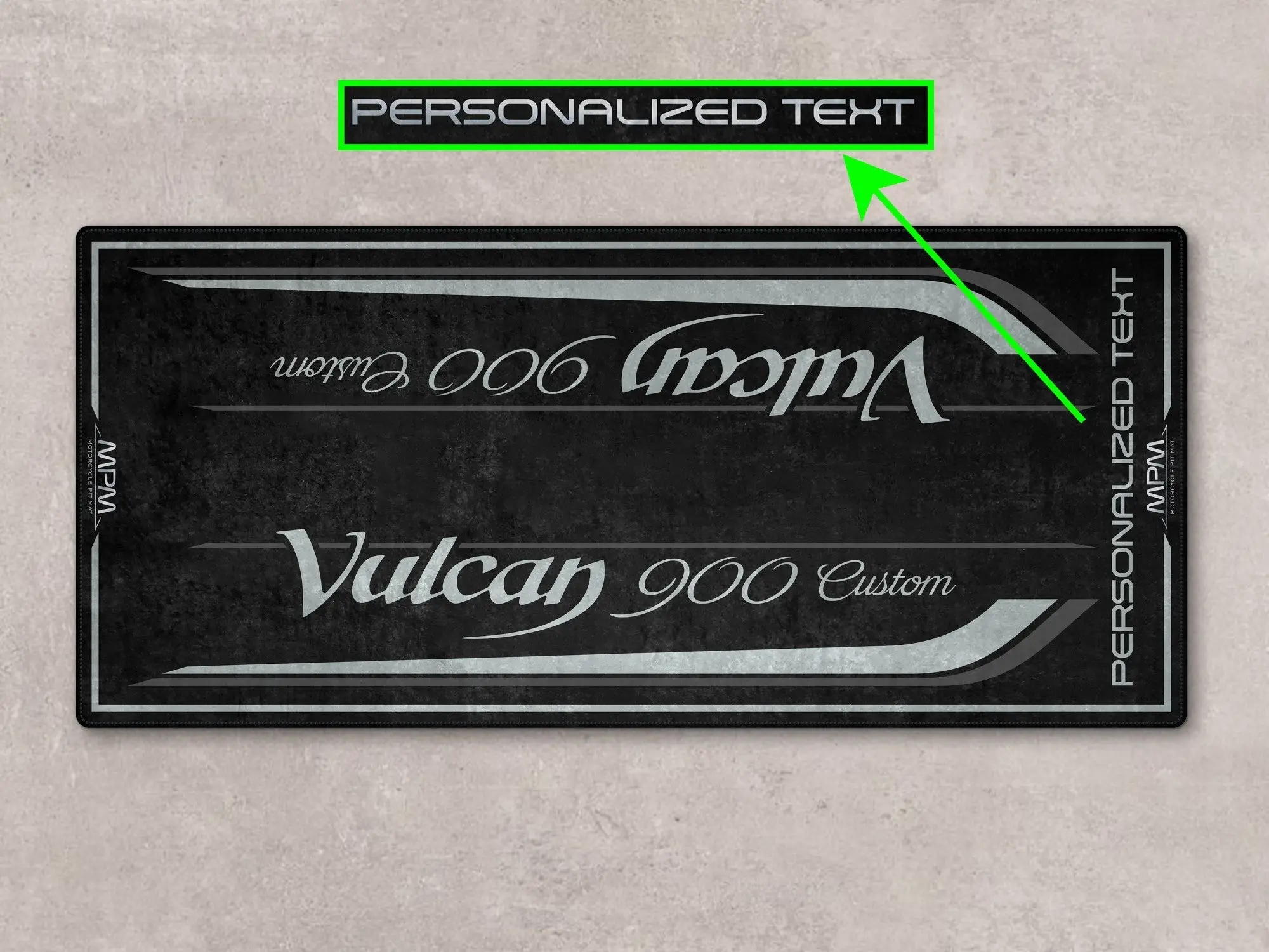 Designed Pit Mat for Kawasaki Vulcan 900 Custom Motorcycle - MM7427 - Image 4