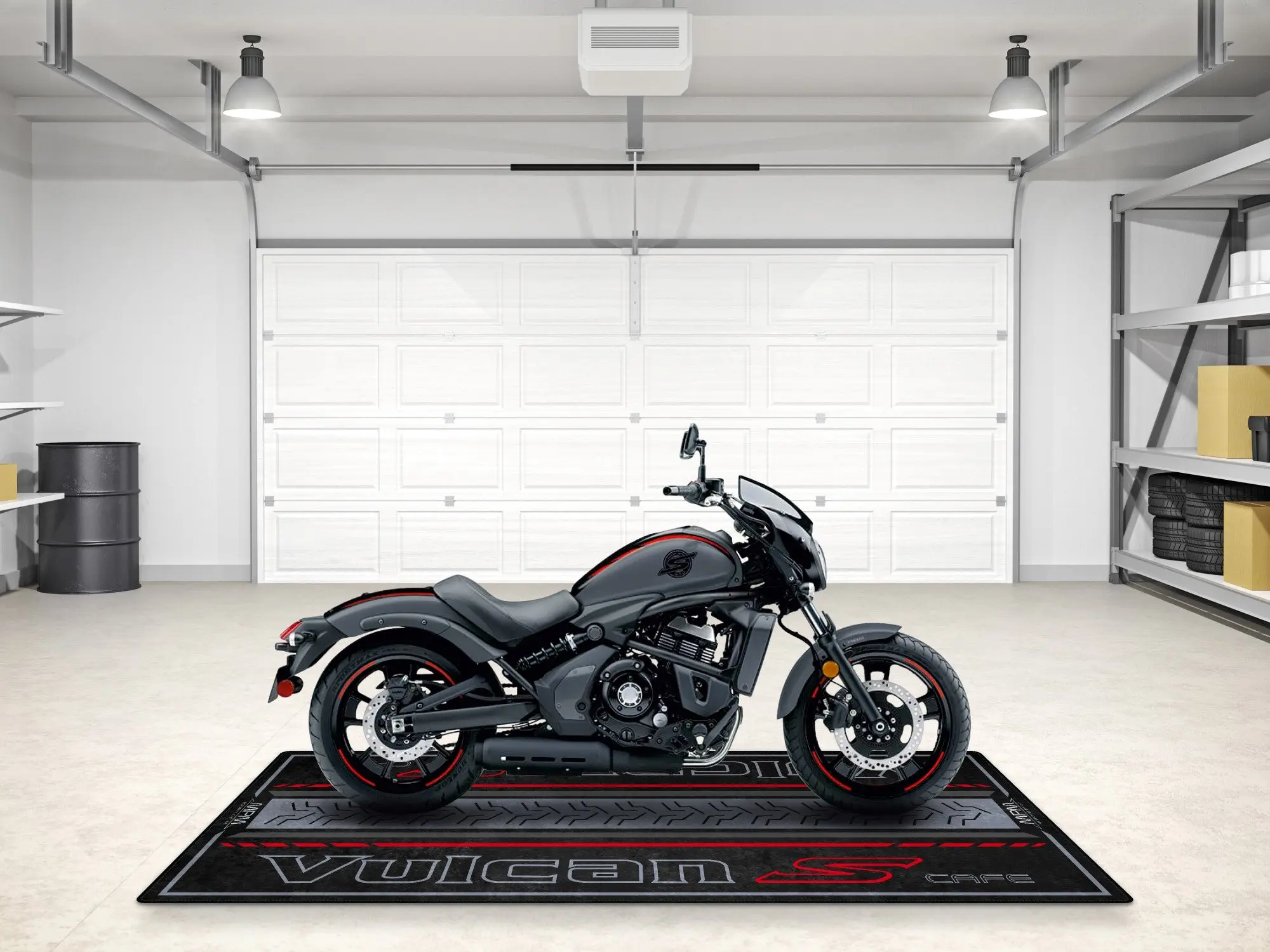 Designed Pit Mat for Kawasaki Vulcan S Cafe Motorcycle - MM7425 - Image 5