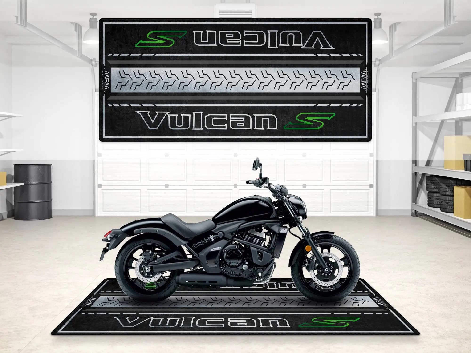 Designed Pit Mat for Kawasaki Vulcan S Motorcycle - MM7424 - Image 6