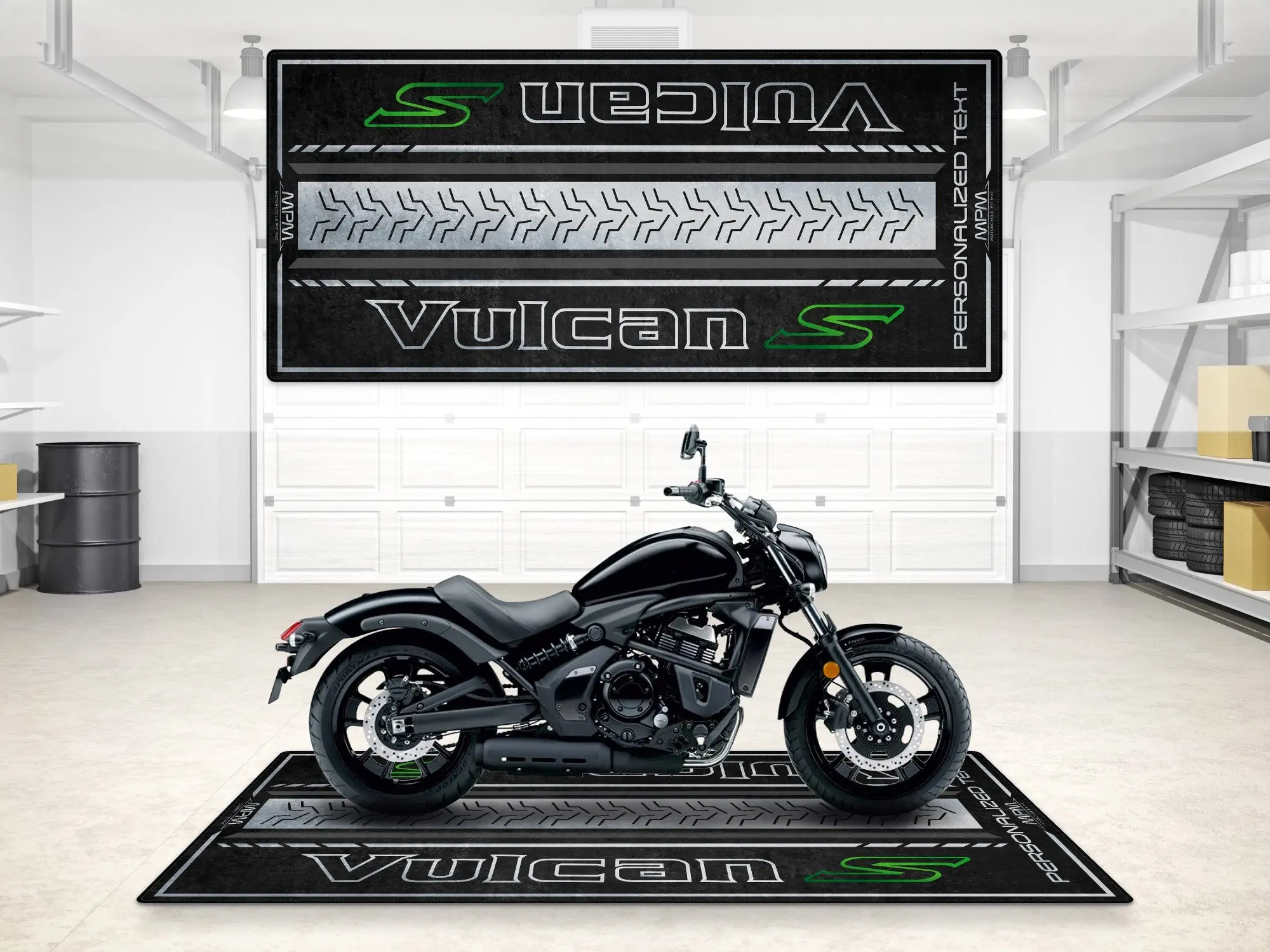 Designed Pit Mat for Kawasaki Vulcan S Motorcycle - MM7424 - Image 8
