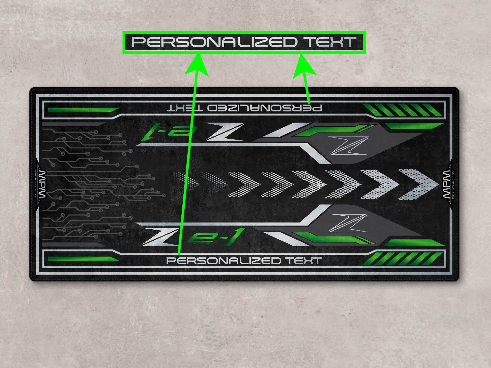 Designed Pit Mat for Kawasaki Z e-1 Motorcycle - MM7409 - Image 4