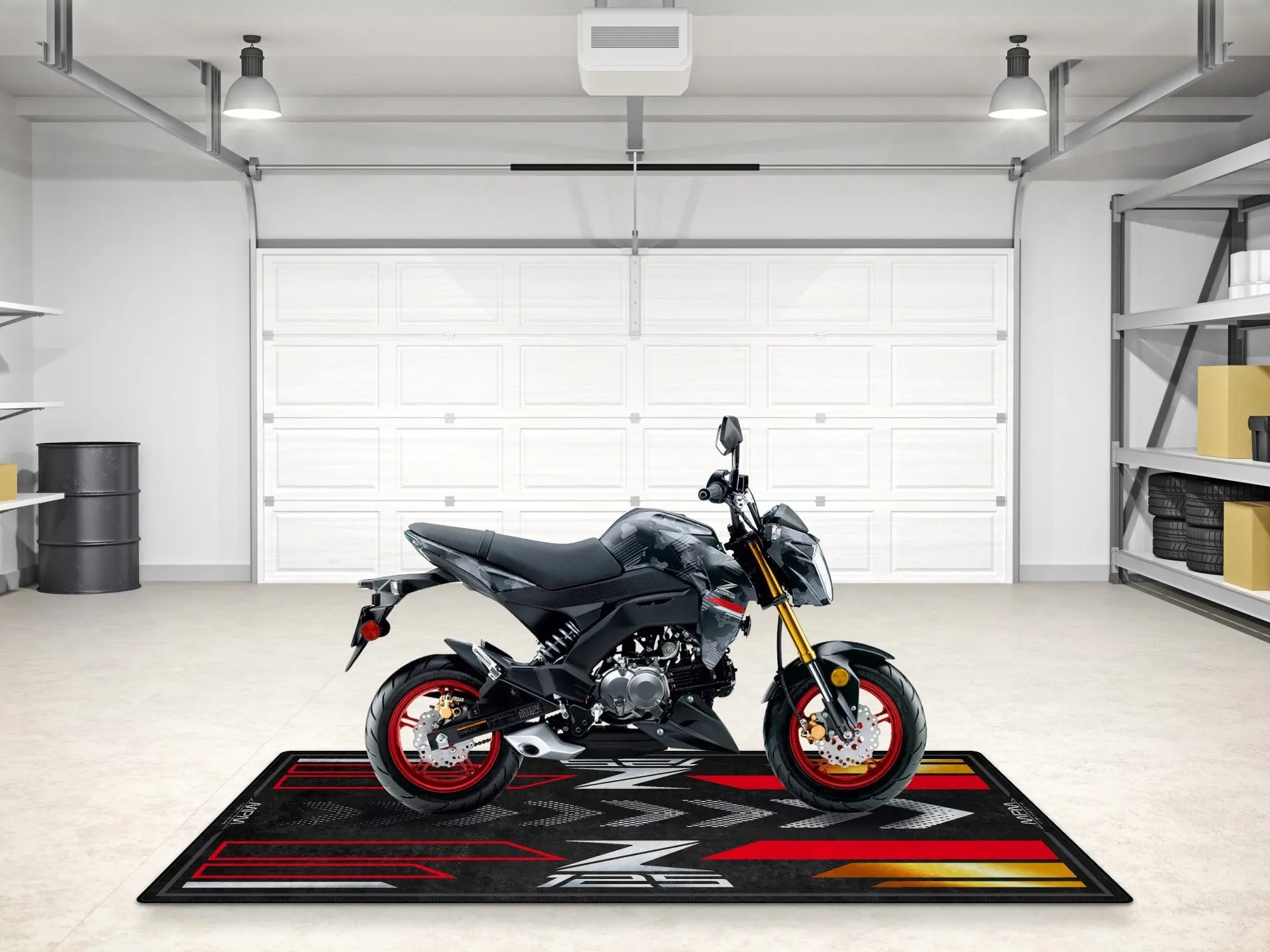 Designed Pit Mat for Kawasaki Z125 Motorcycle - MM7408 - Image 10