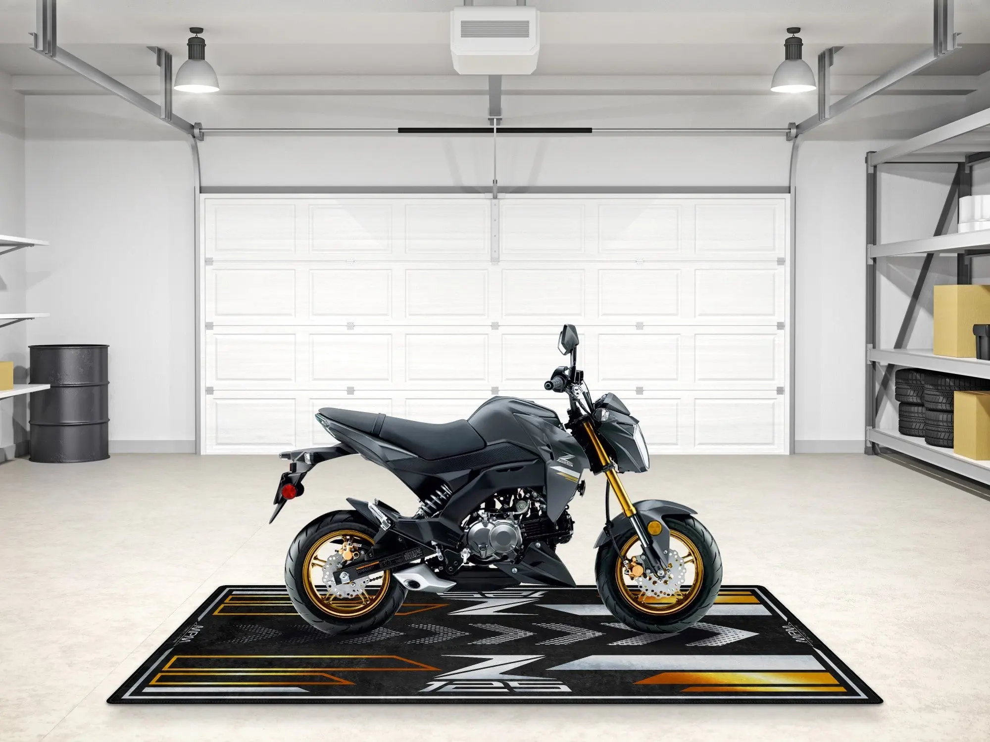 Designed Pit Mat for Kawasaki Z125 Motorcycle - MM7408 - Image 15
