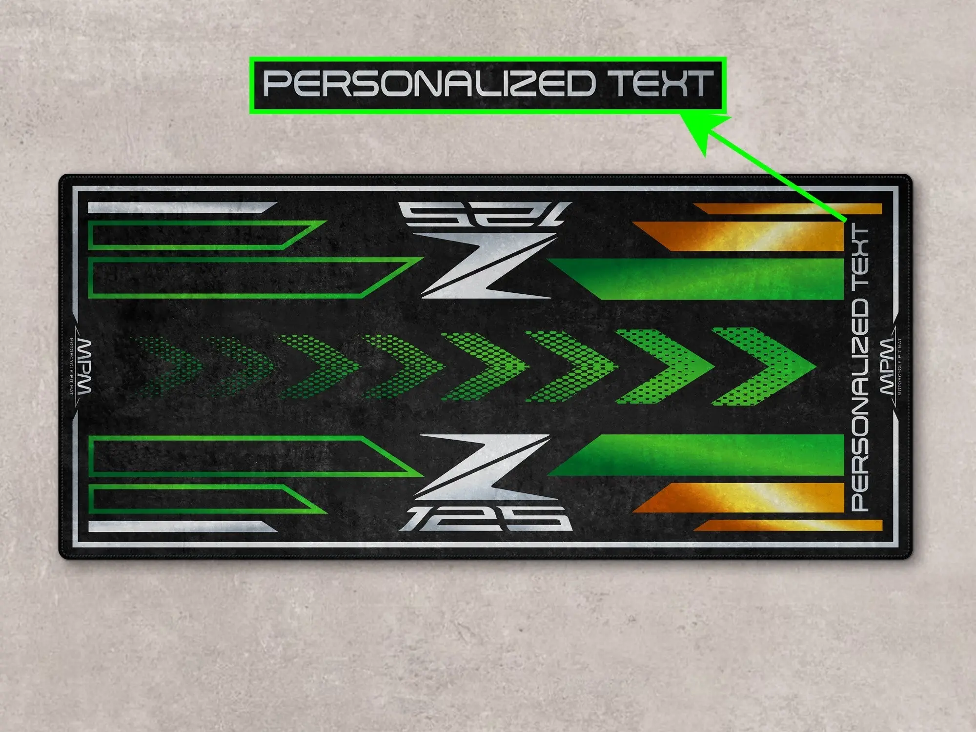 Designed Pit Mat for Kawasaki Z125 Motorcycle - MM7408 - Image 4
