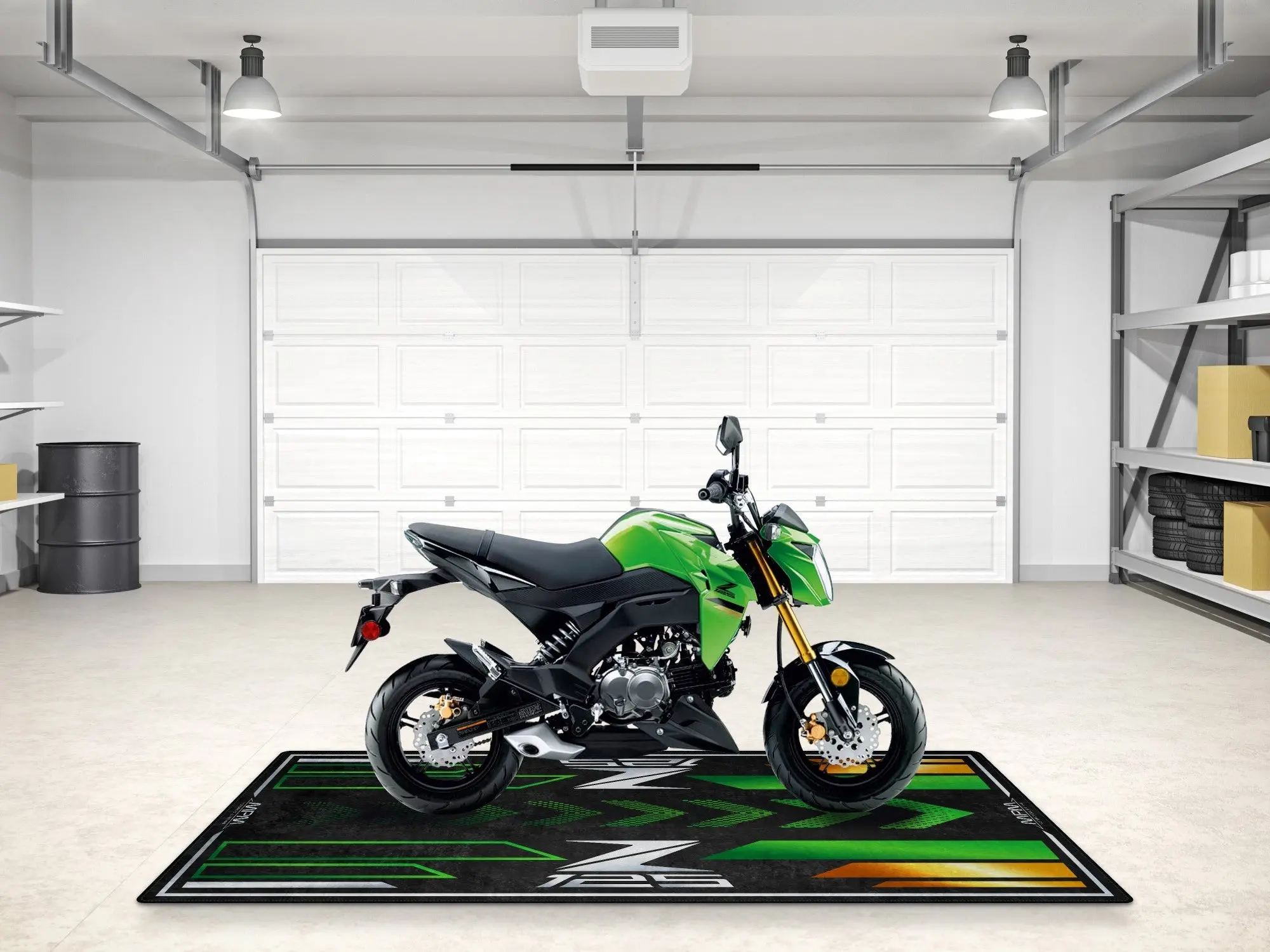 Designed Pit Mat for Kawasaki Z125 Motorcycle - MM7408 - Image 5