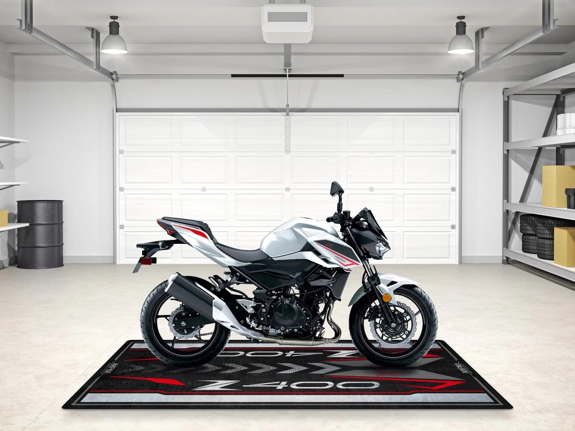 Designed Pit Mat for Kawasaki Z400 Motorcycle - MM7410 - Image 10