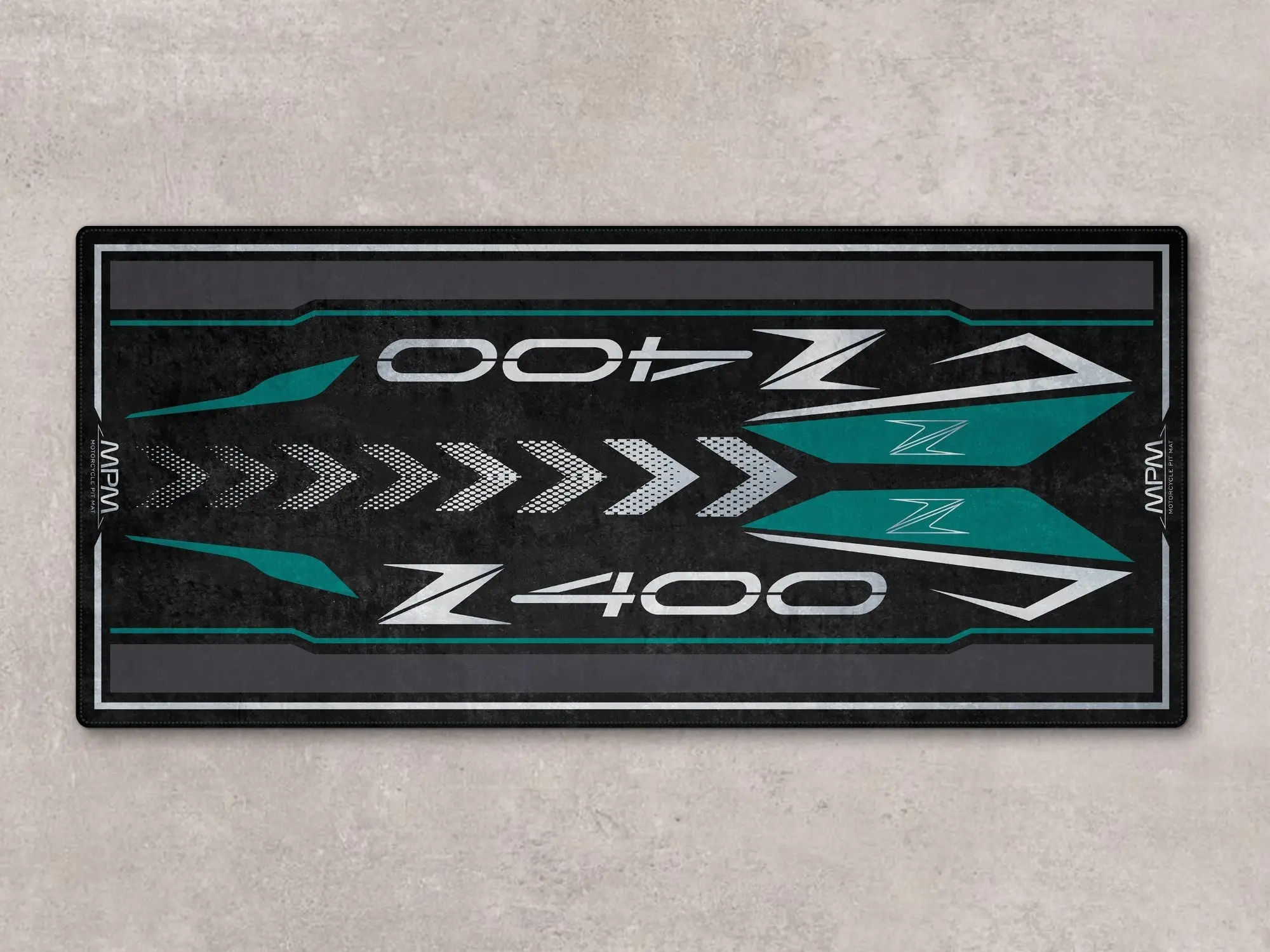 Designed Pit Mat for Kawasaki Z400 Motorcycle - MM7410 - Image 2