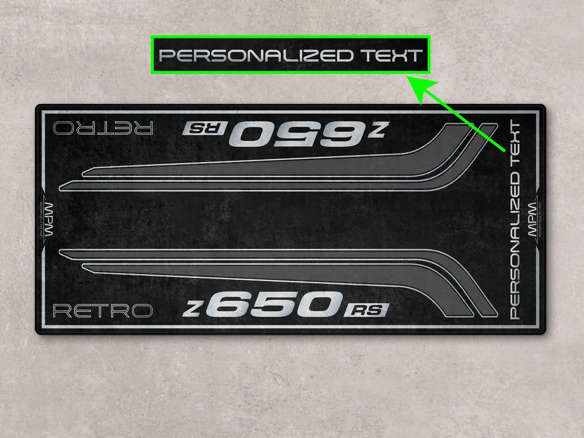 Designed Pit Mat for Kawasaki Z650 RS Motorcycle - MM7414 - Image 4