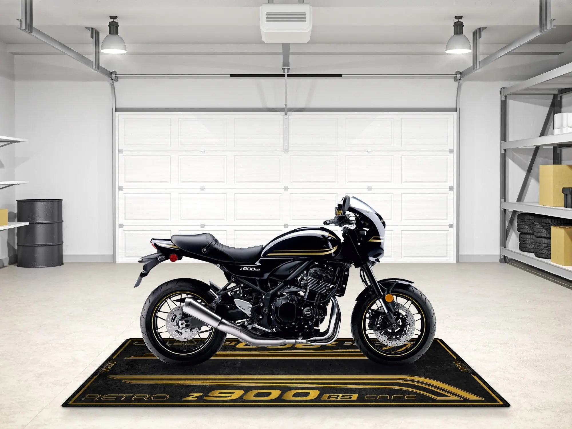 Designed Pit Mat for Kawasaki Z900 RS Cafe Motorcycle - MM7416 - Image 5