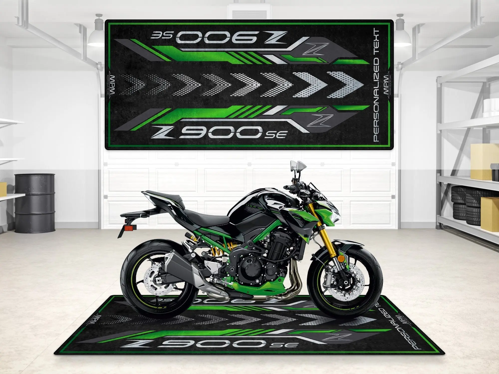 Designed Pit Mat for Kawasaki Z900 SE Motorcycle - MM7413 - Image 3