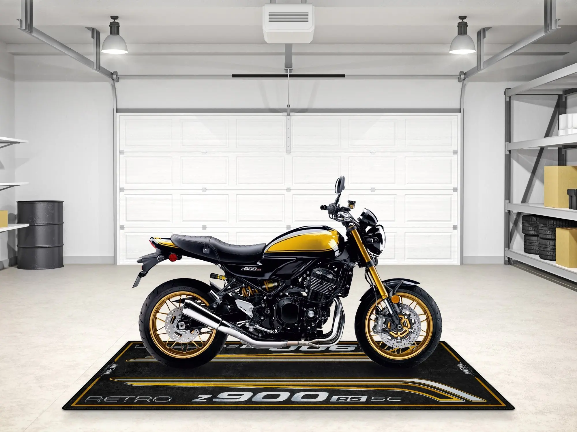Designed Pit Mat for Kawasaki Z900RS SE Motorcycle - MM7417 - Image 5