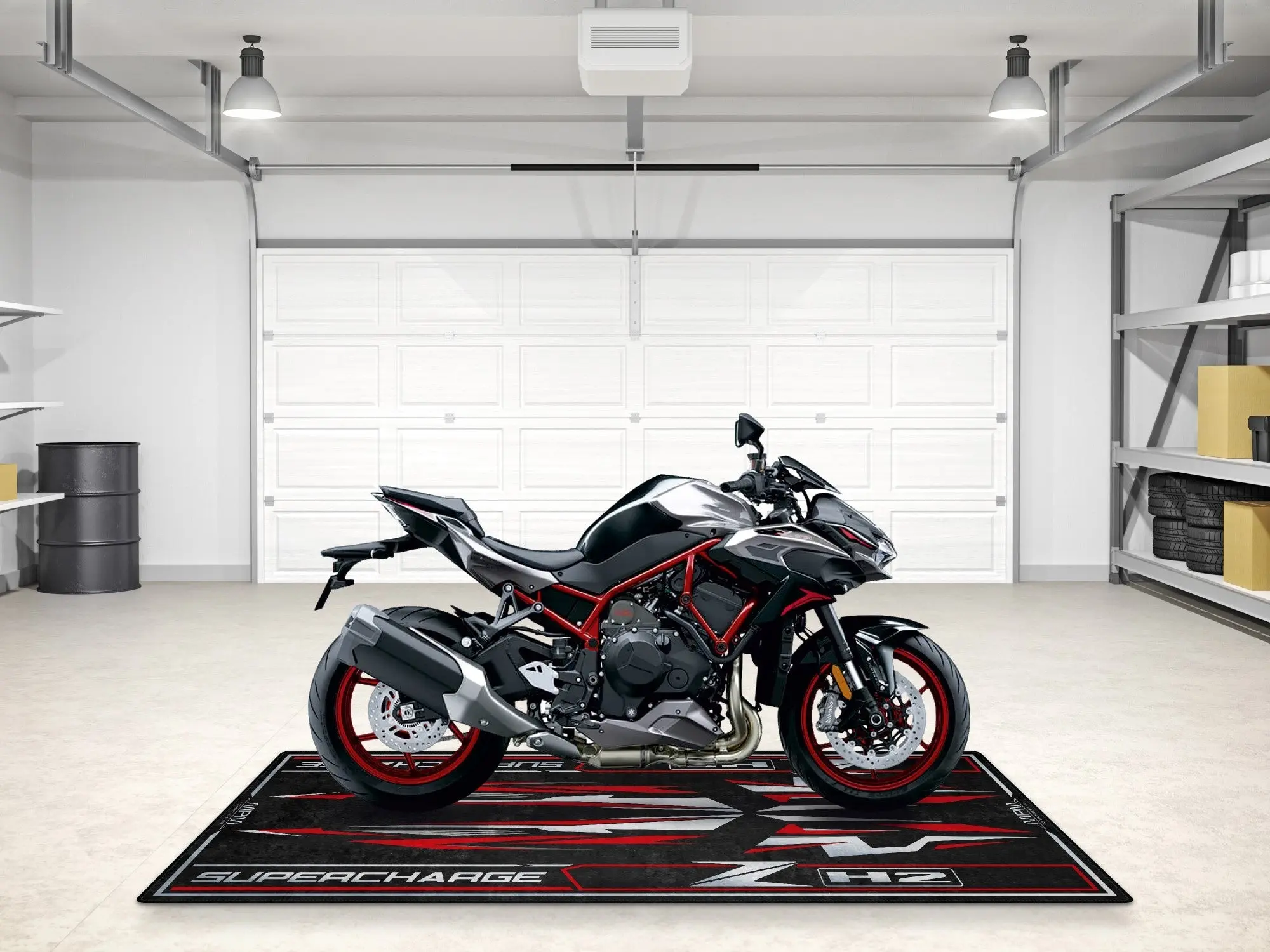 Designed Pit Mat for Kawasaki ZH2 Motorcycle - MM7418 - Image 10