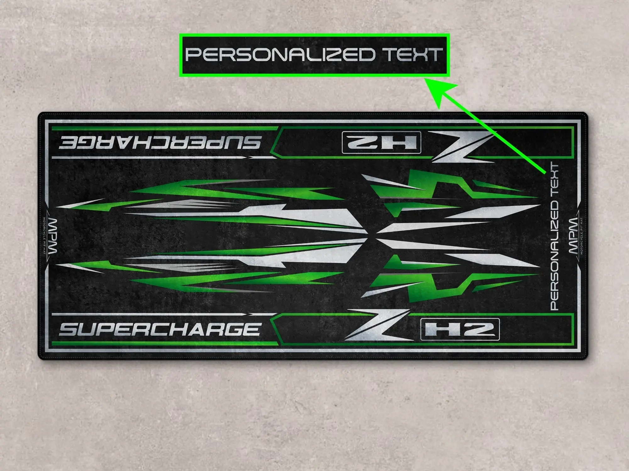 Designed Pit Mat for Kawasaki ZH2 Motorcycle - MM7418 - Image 4