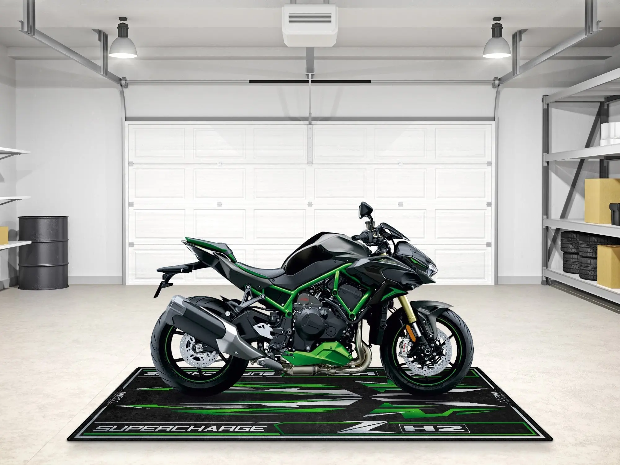 Designed Pit Mat for Kawasaki ZH2 Motorcycle - MM7418 - Image 5