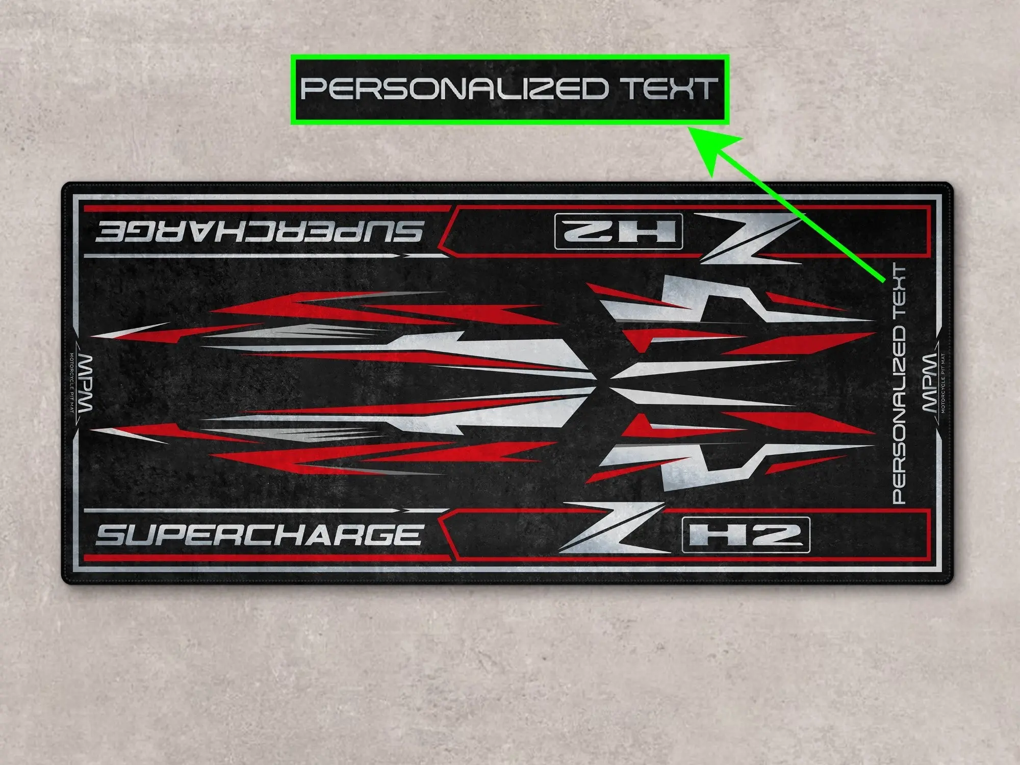 Designed Pit Mat for Kawasaki ZH2 Motorcycle - MM7418 - Image 9
