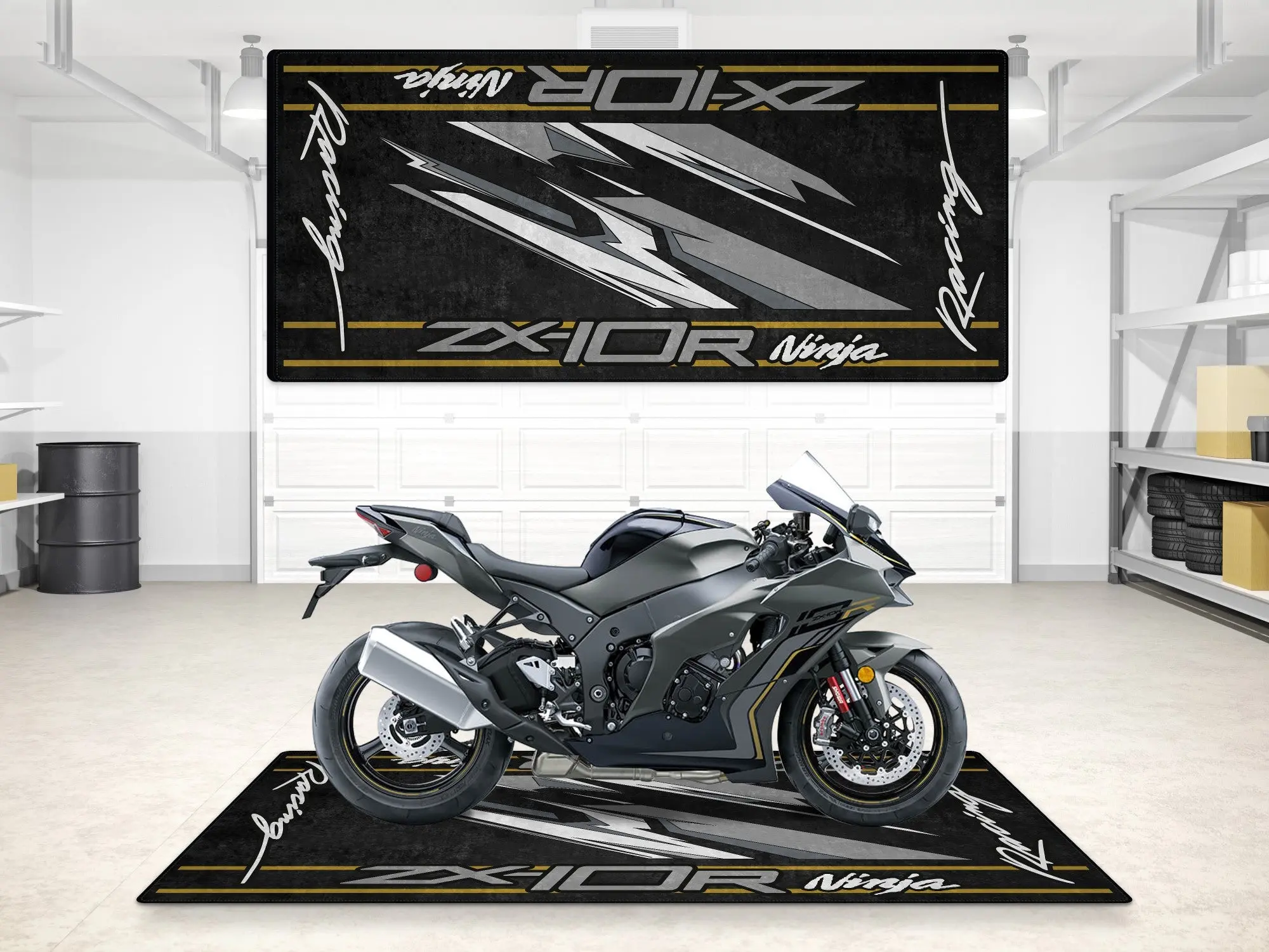 Designed Pit Mat for Kawasaki ZX-10R Motorcycle - MM7250 - Image 6