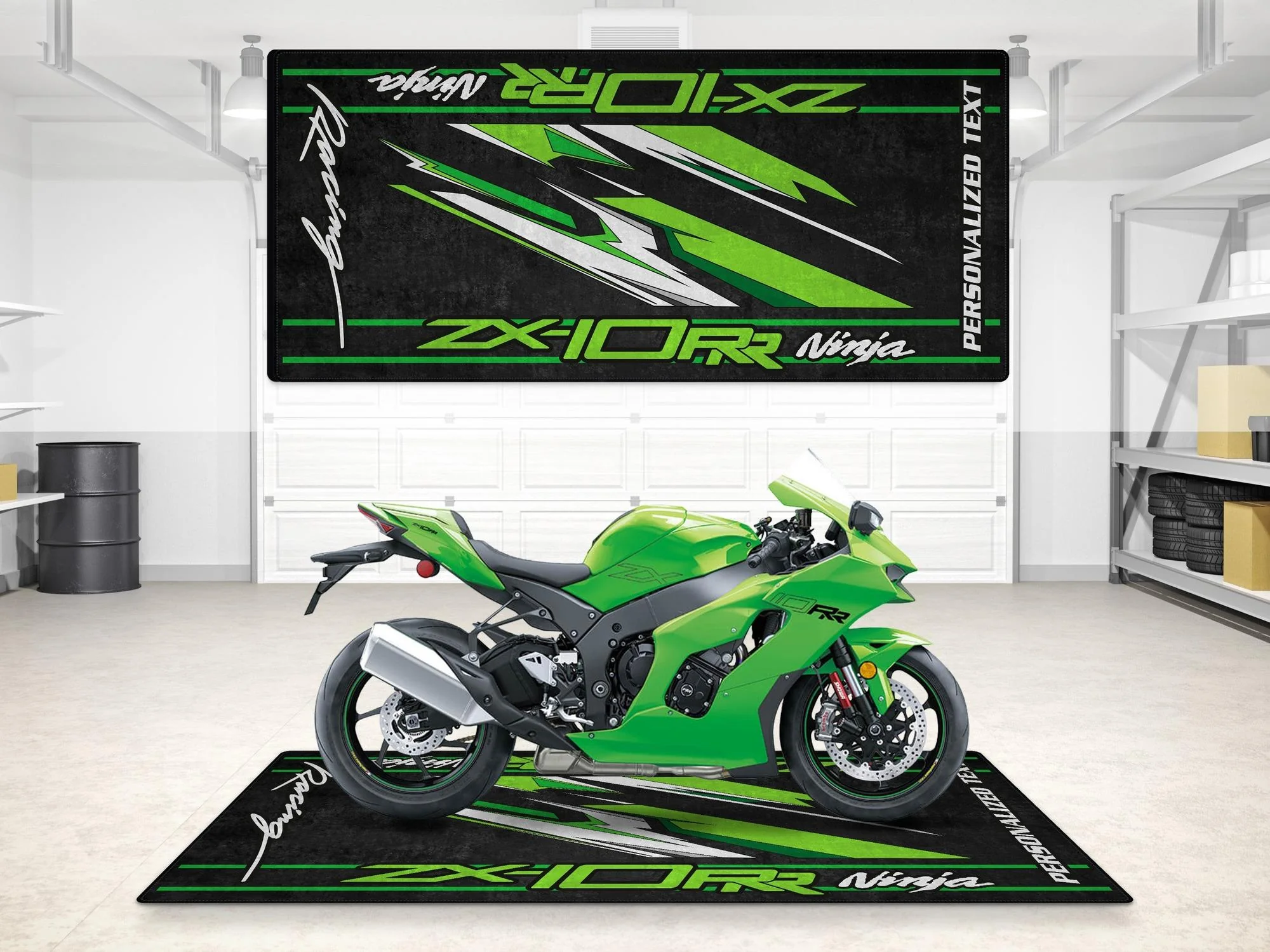 Designed Pit Mat for Kawasaki ZX-10RR Motorcycle - MM7267 - Image 3