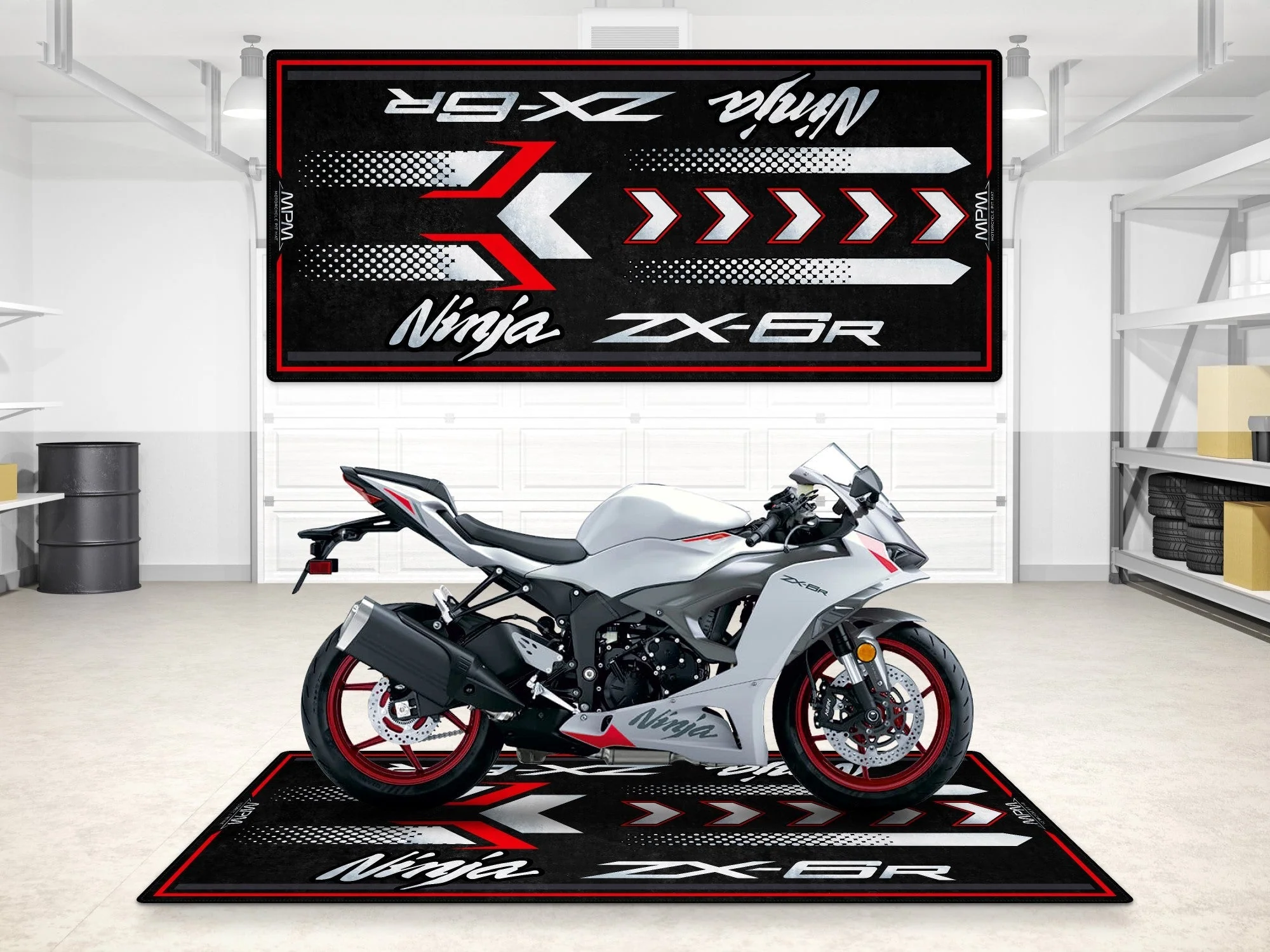 Designed Pit Mat for Kawasaki ZX-6R Motorcycle - MM7395 - Image 5