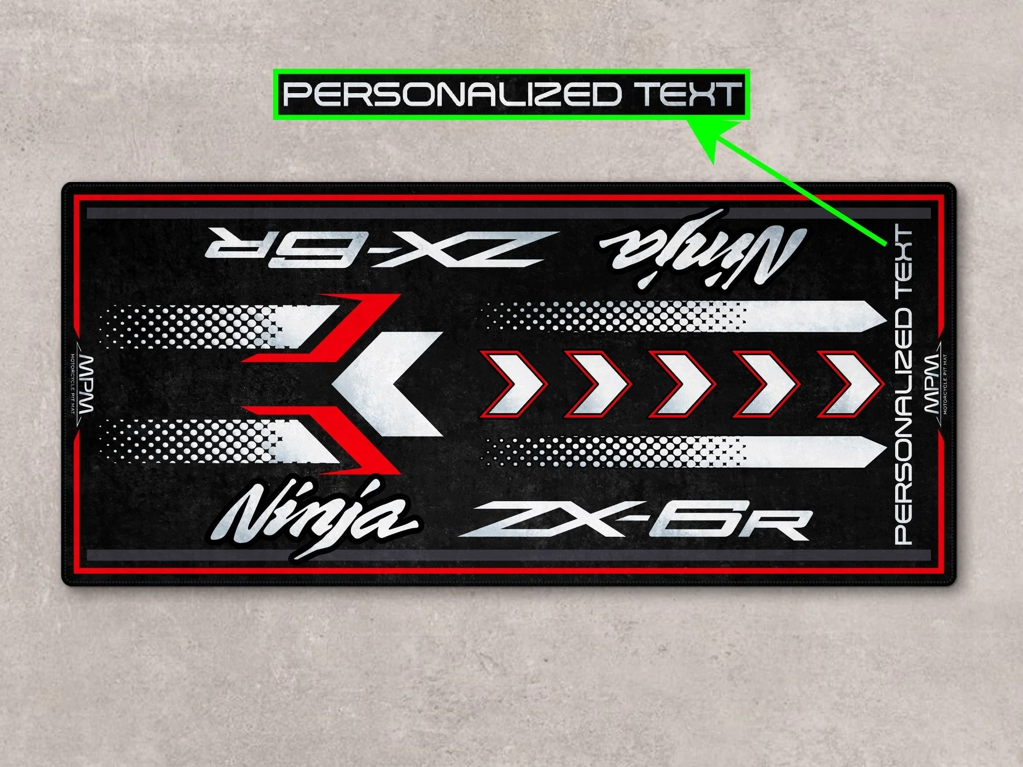 Designed Pit Mat for Kawasaki ZX-6R Motorcycle - MM7395 - Image 8