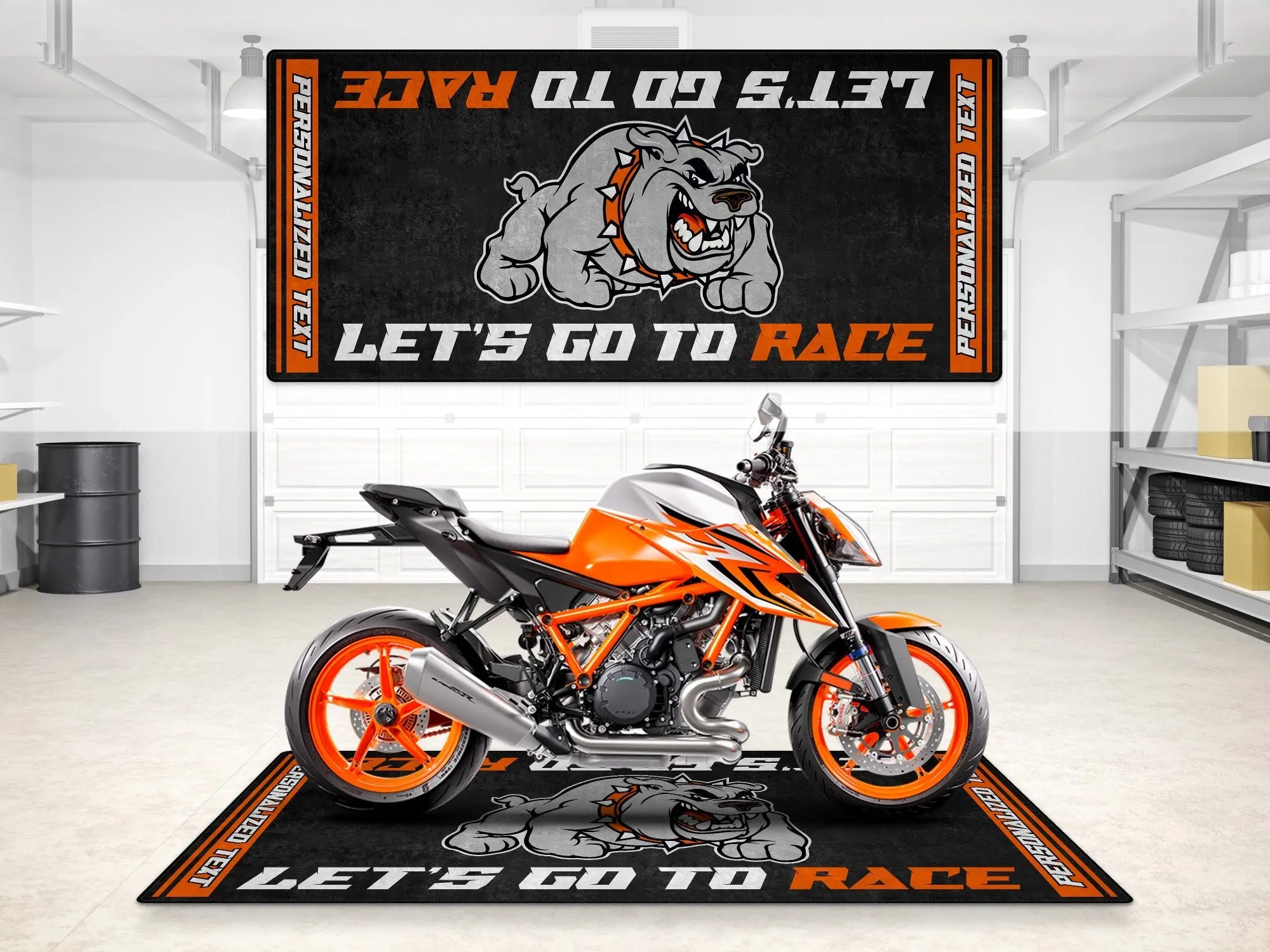 Designed Pit Mat for KTM Motorcycle (Bulldog) - MM7211 - Image 3