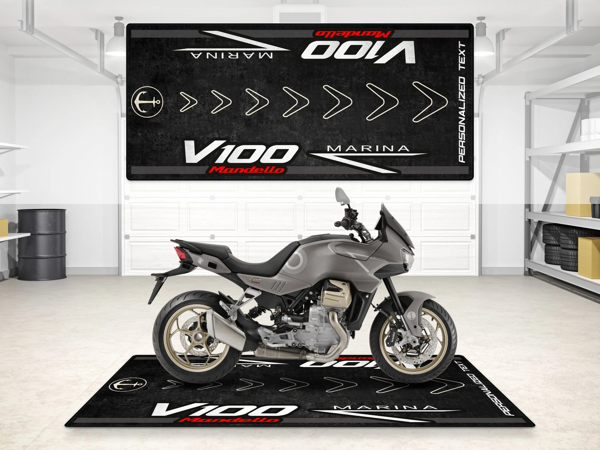 Designed Pit Mat for Moto Guzzi V100 Mandello Marina - MM7204 - Image 3