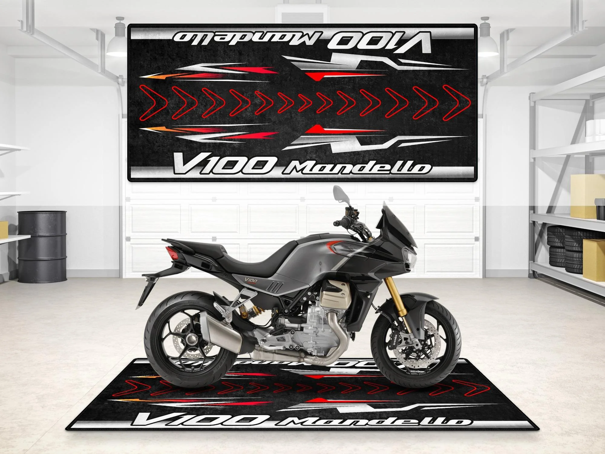 Designed Pit Mat for Moto Guzzi V100 Mandello - MM7206 - Image 5
