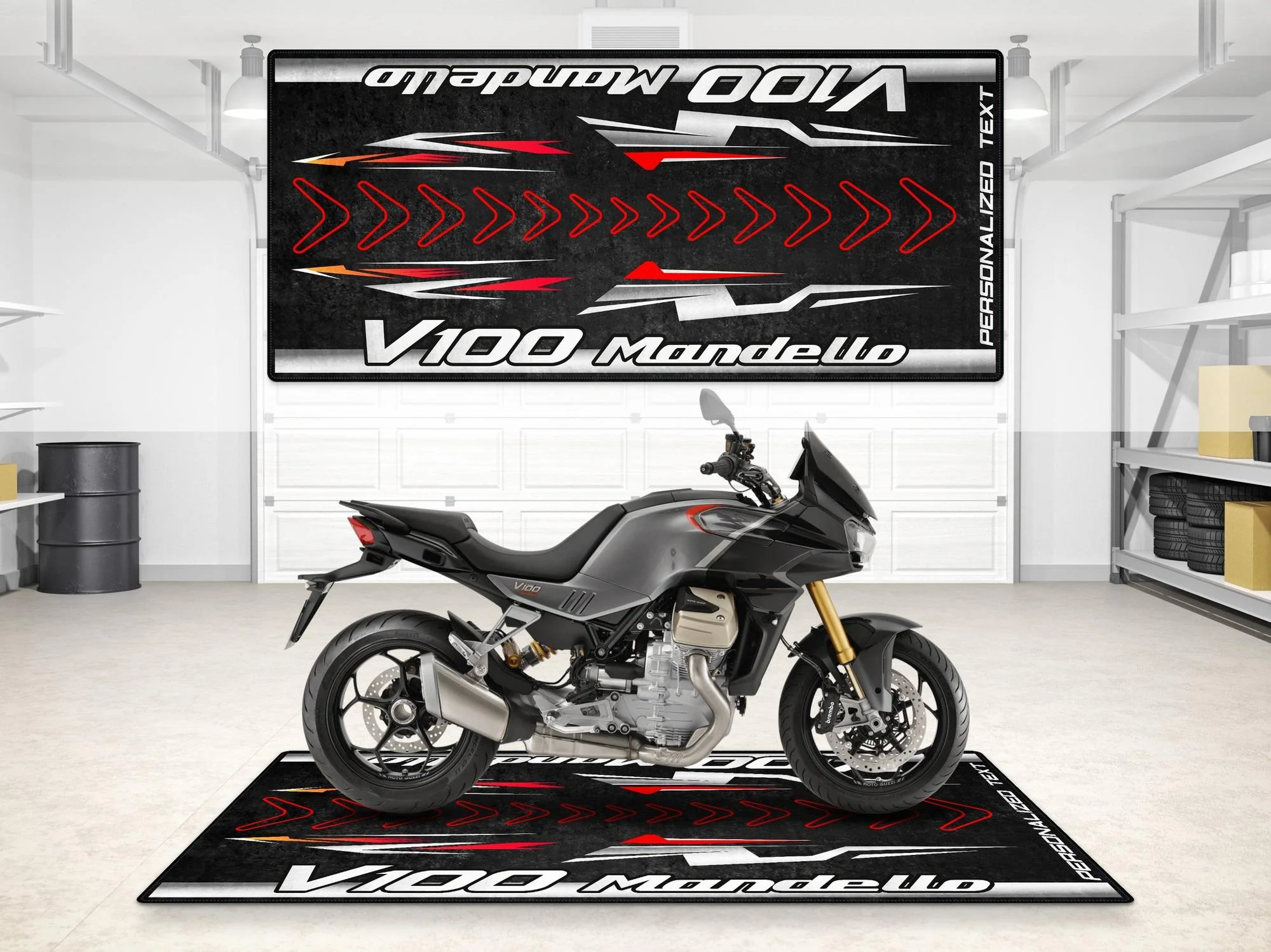 Designed Pit Mat for Moto Guzzi V100 Mandello - MM7206 - Image 7