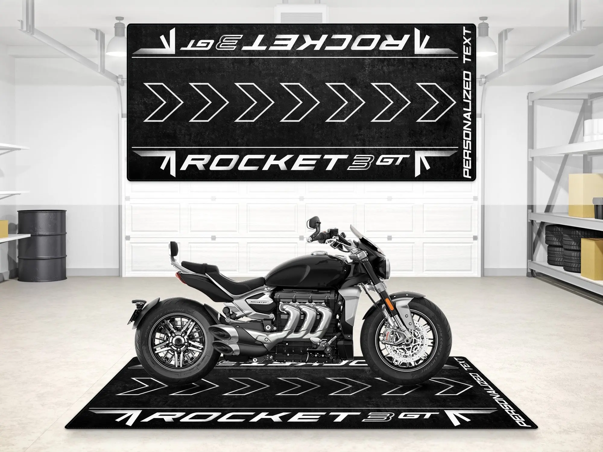Designed Pit Mat for Rocket 3 GT Models Motorcycle - MM7200 - Image 3