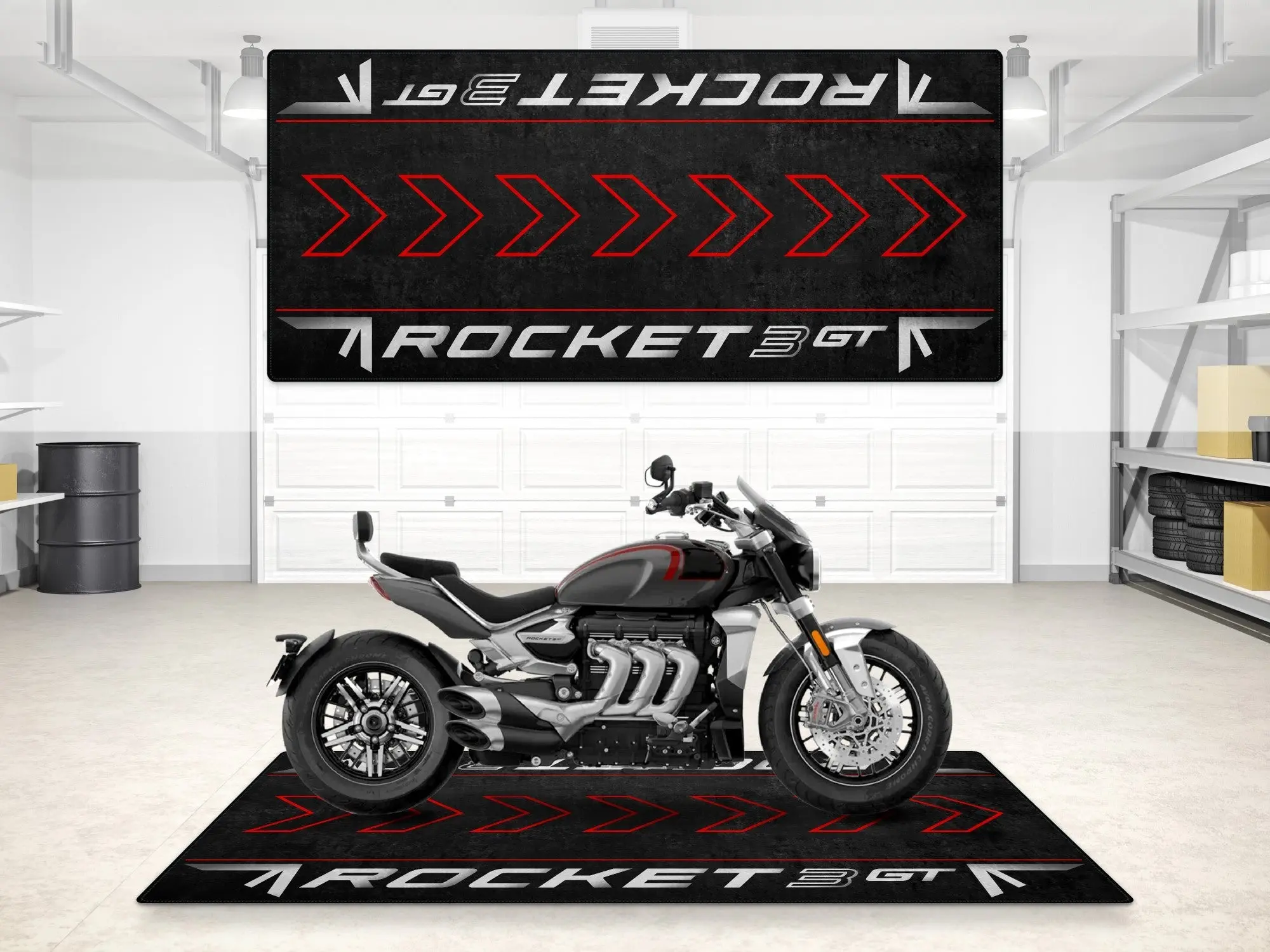 Designed Pit Mat for Rocket 3 GT Models Motorcycle - MM7200 - Image 6